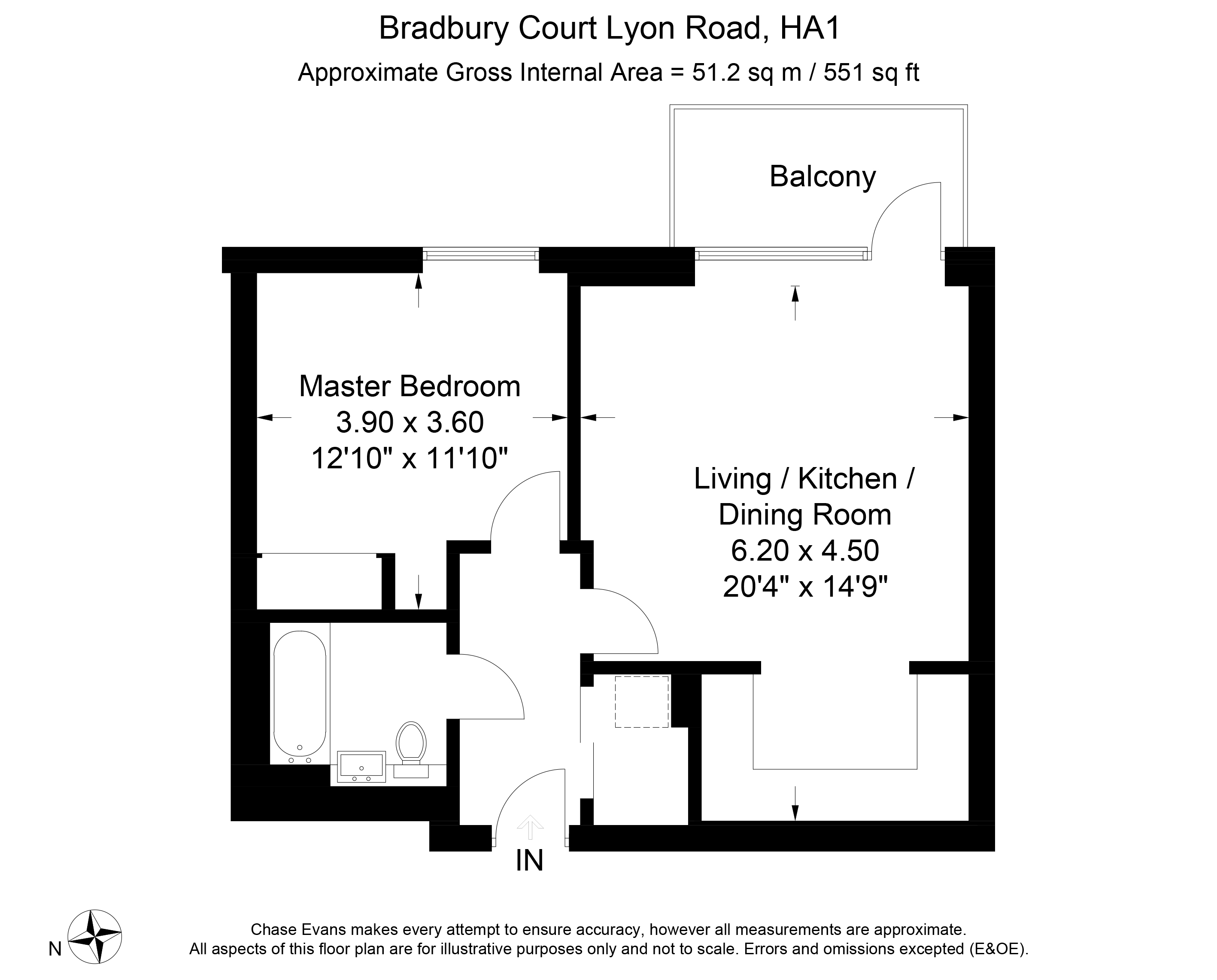 1 Bedrooms Flat to rent in Bradburys Court, Lyon Square, Harrow HA1