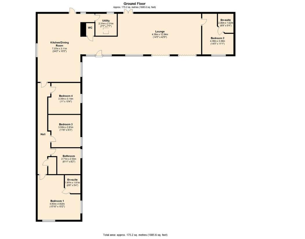 The Granary, Pen Onn, Vale of Glamorgan floorplan