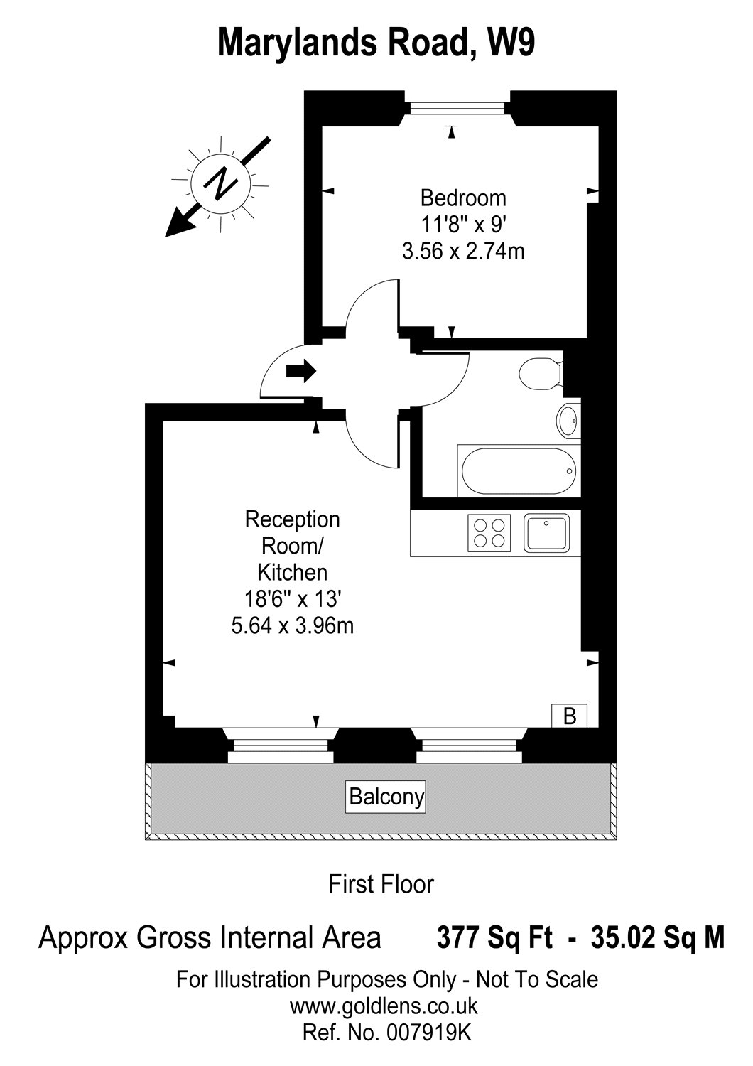 1 Bedrooms Flat to rent in Marylands Road, Maida Vale, London W9