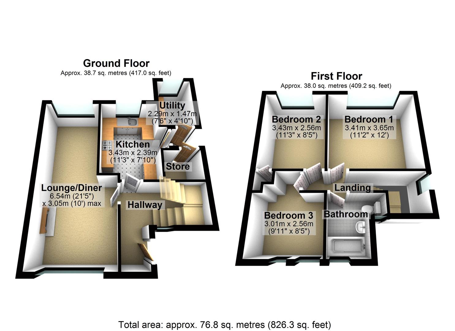 Lees Street, Irthlingborough, Wellingborough NN9, 3 bedroom end terrace