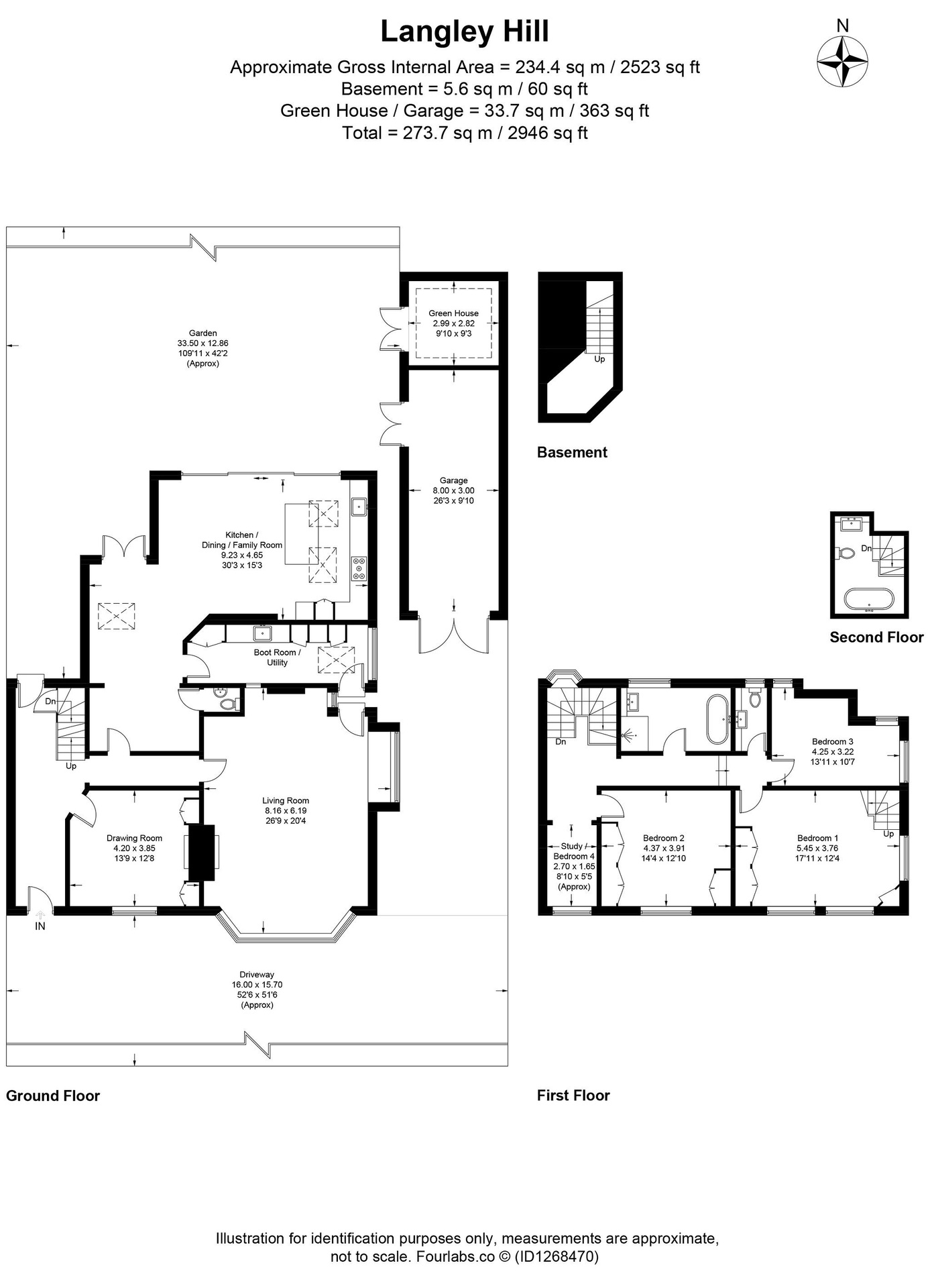 Langley Hill, Kings Langley, Hertfordshire floorplan