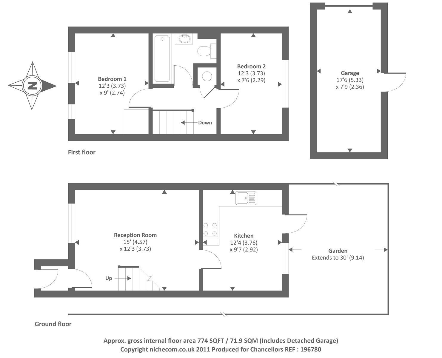 2 Bedrooms Semi-detached house to rent in Nicholas Gardens, High Wycombe HP13