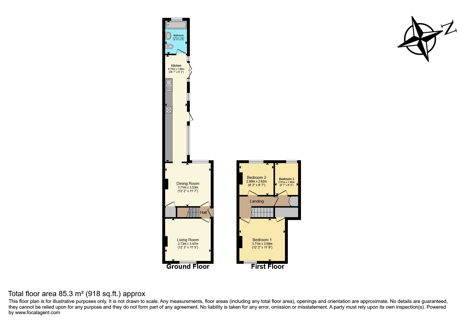 60, Grantham Road, Bracebridge Heath floorplan