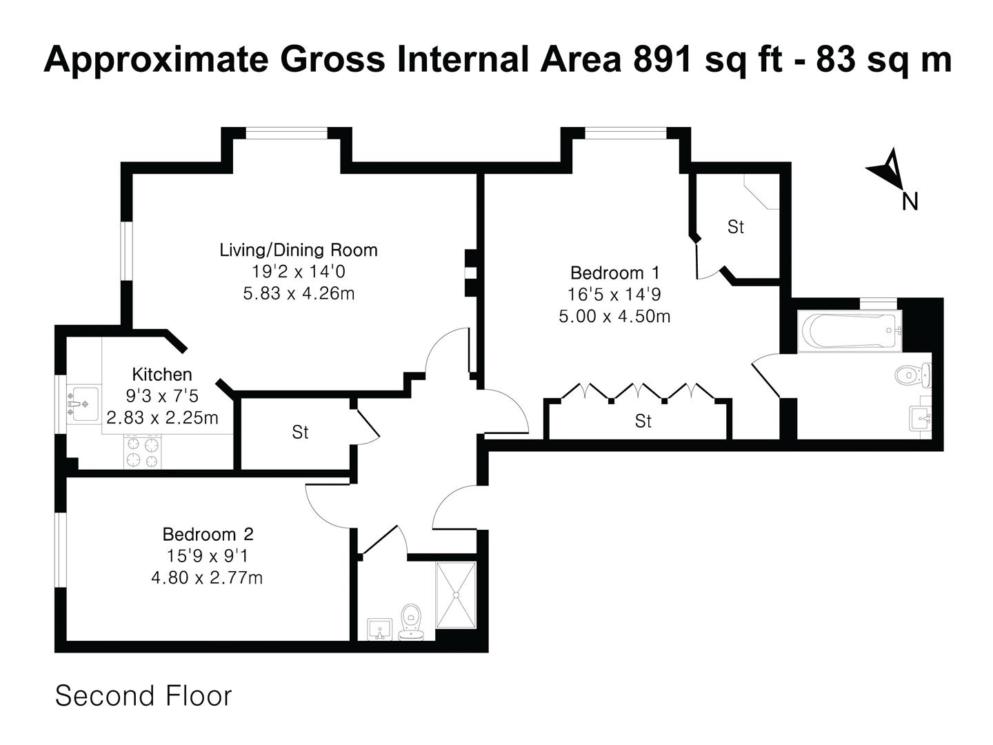 21 Gabriel Court, South Road, Saffron Walden floorplan