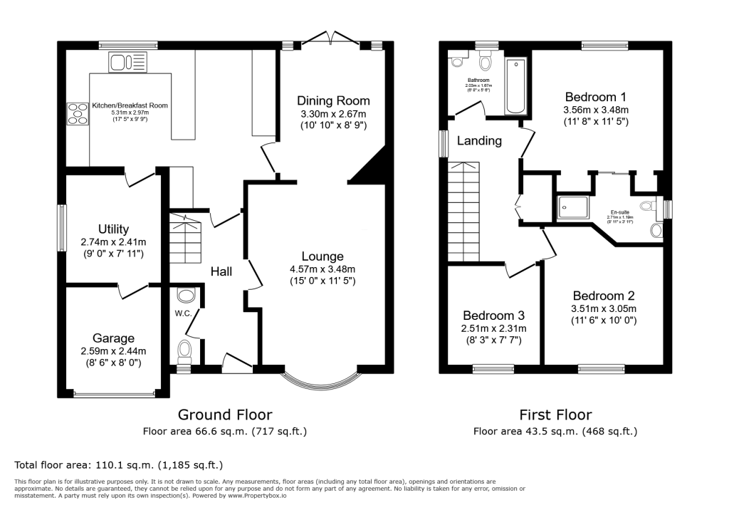4, Oaklands Drive, Oswestry floorplan