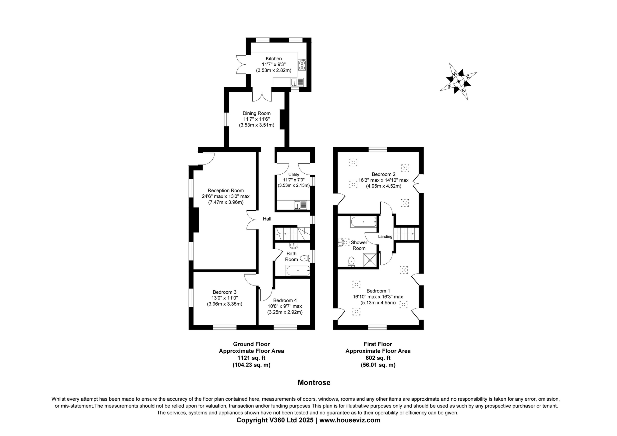 Montrose, Worcester Road, Tenbury Wells floorplan