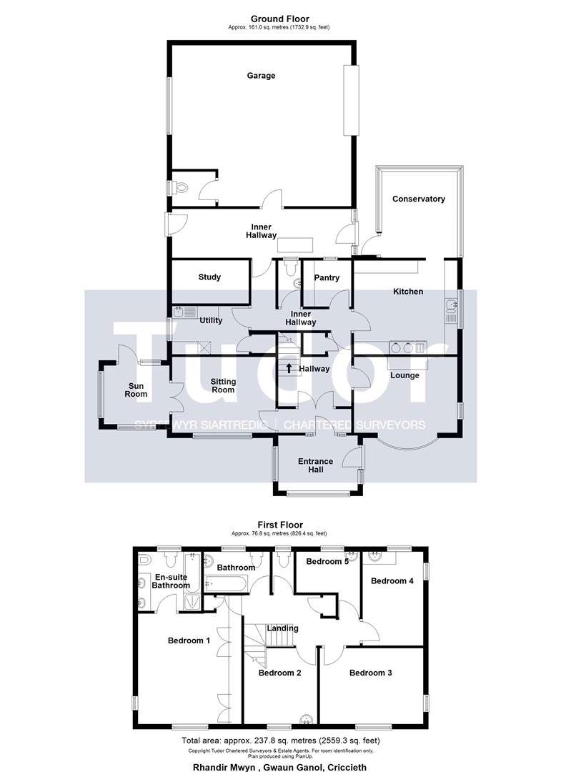 Rhandir Mwyn, Gwaen Ganol, Criccieth floorplan