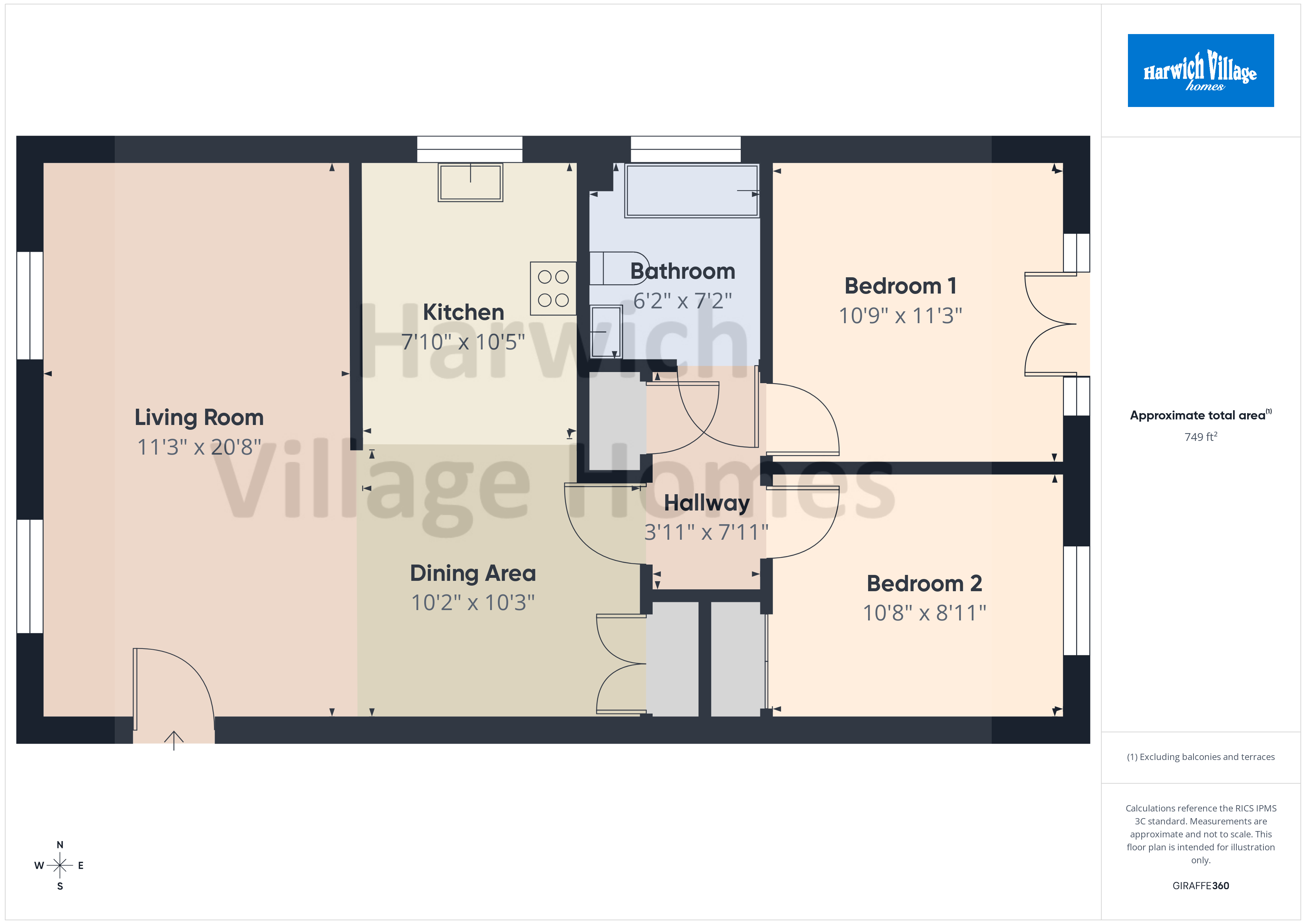 Flat 8, The Anchorage,, Tyler Street, Essex floorplan