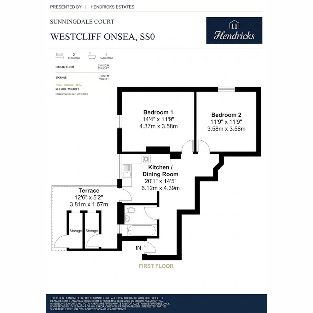 9 Sunningdale Court, Crowstone Road, Westcliff-on-sea floorplan