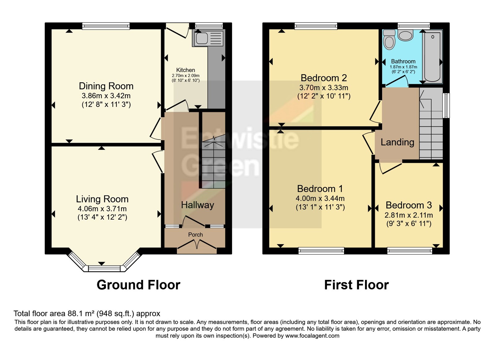 3, Grantley Road, Merseyside floorplan