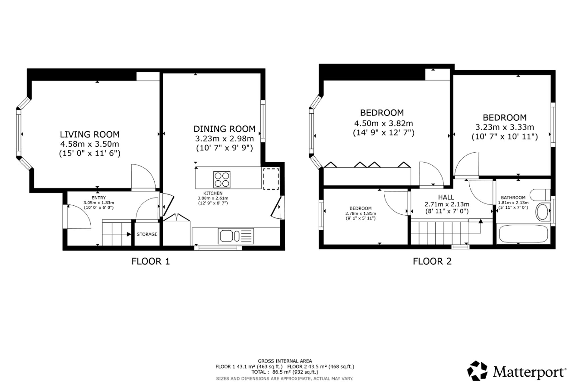 81 Hillfoot Drive, Glasgow floorplan