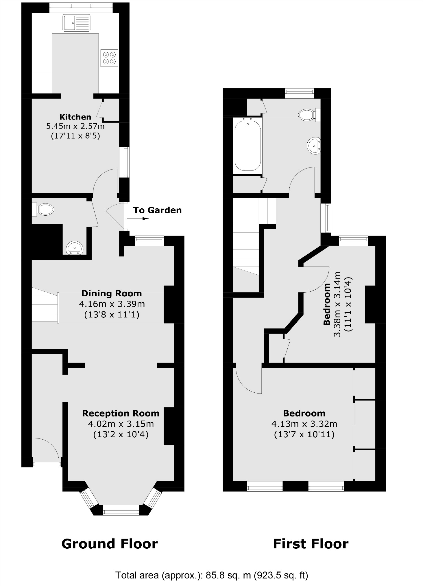 South Western Road, St Margarets, Twickenham TW1, 2 bedroom terraced