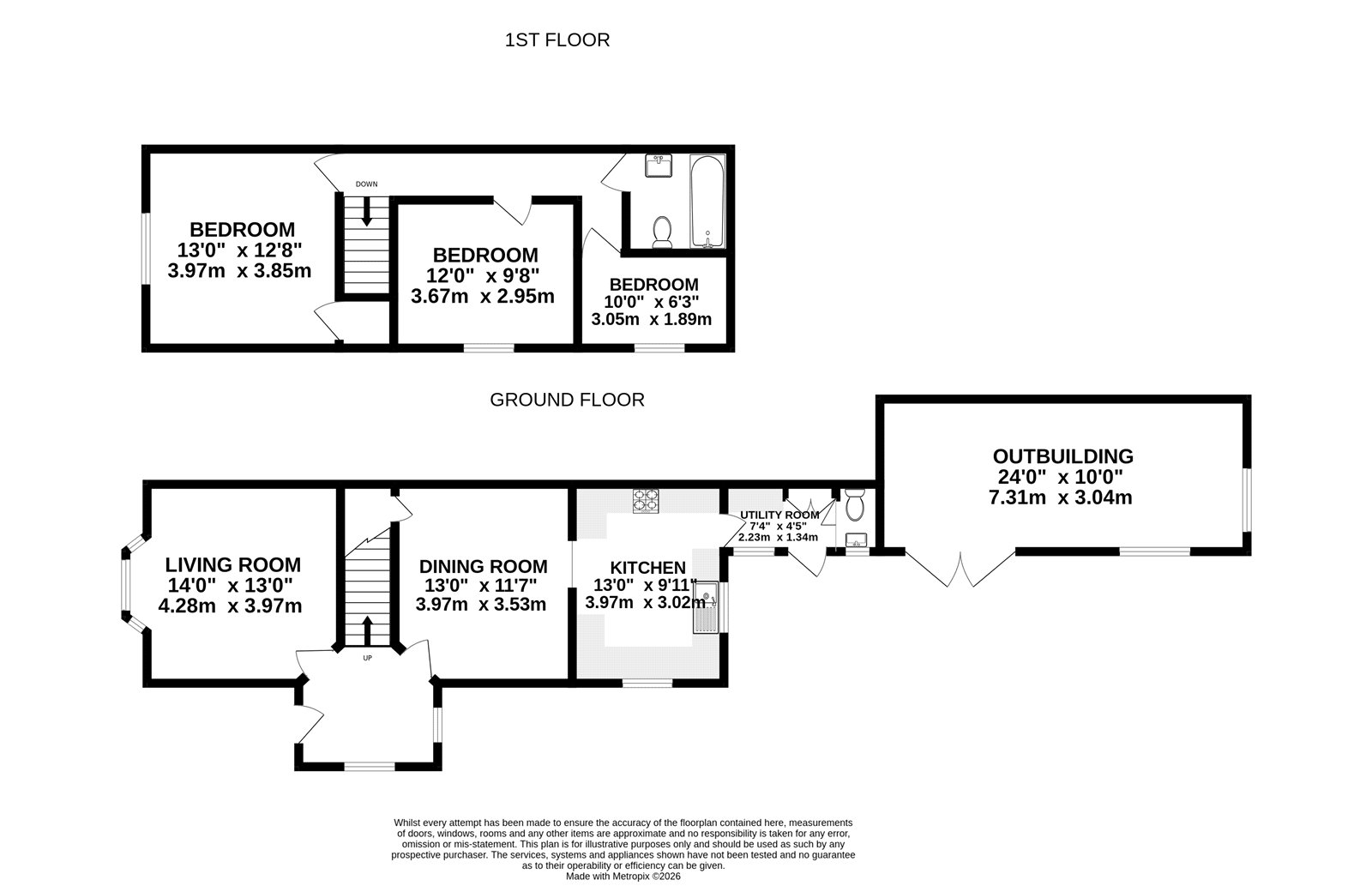 2, Wood Street, Ash Vale floorplan