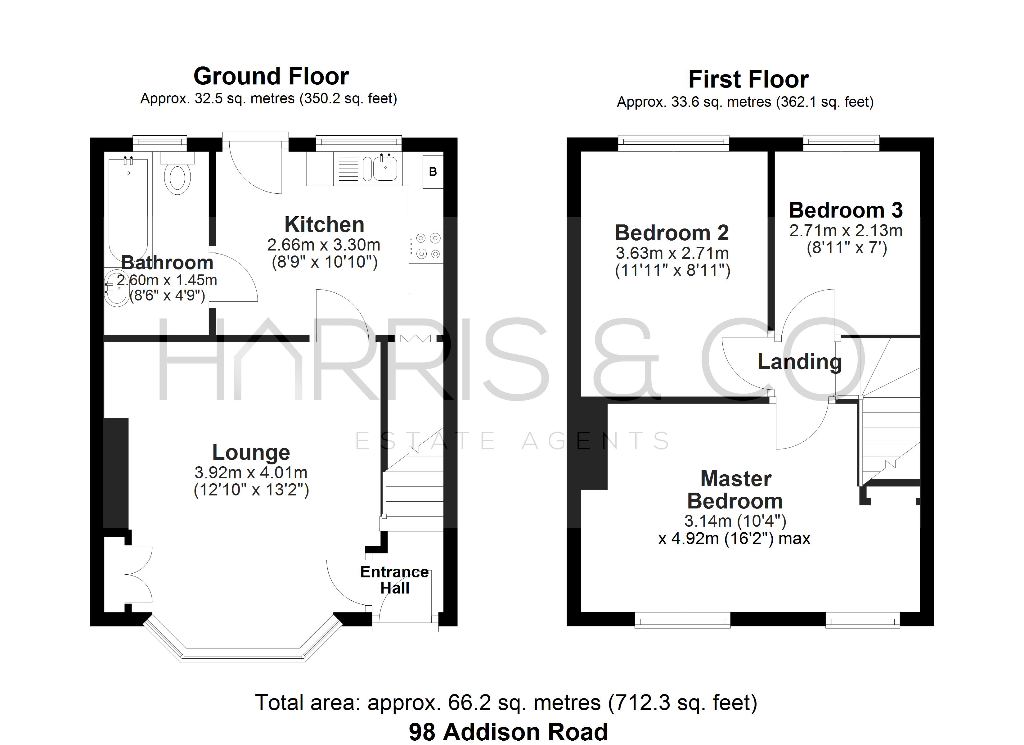 98, Addison Road, Lancashire floorplan