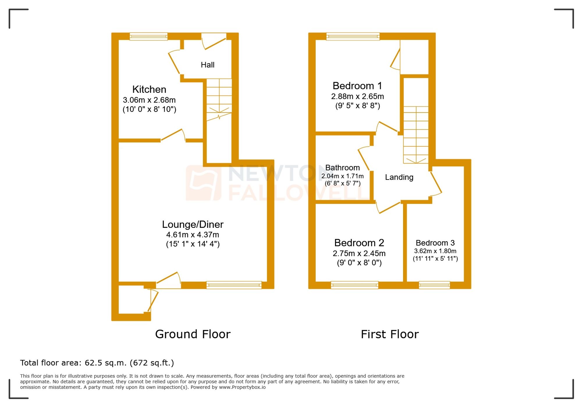 136 Hereford Close, Leicester floorplan