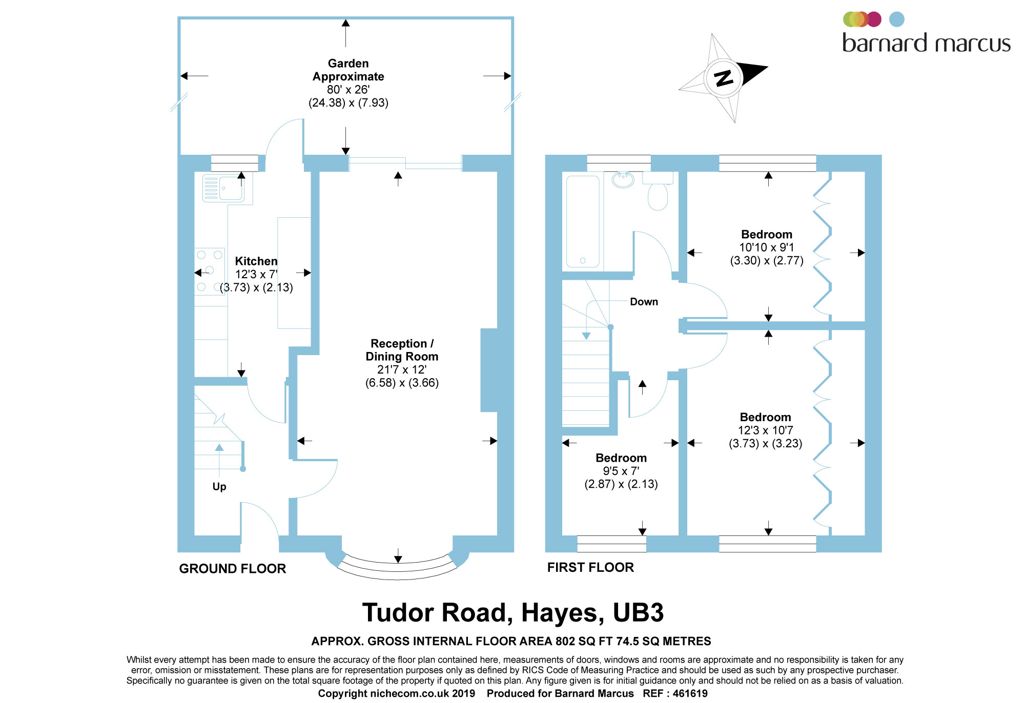 3 Bedrooms Semi-detached house for sale in Tudor Road, Hayes UB3