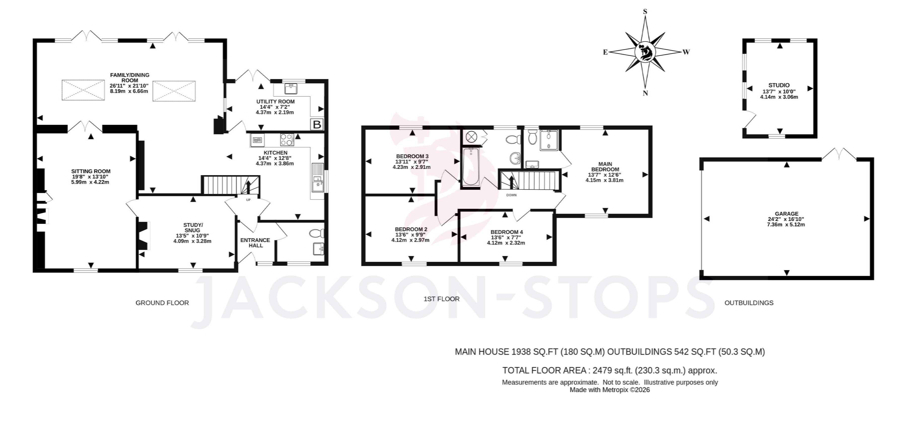 2, Lime Tree Cottages, Dorking floorplan