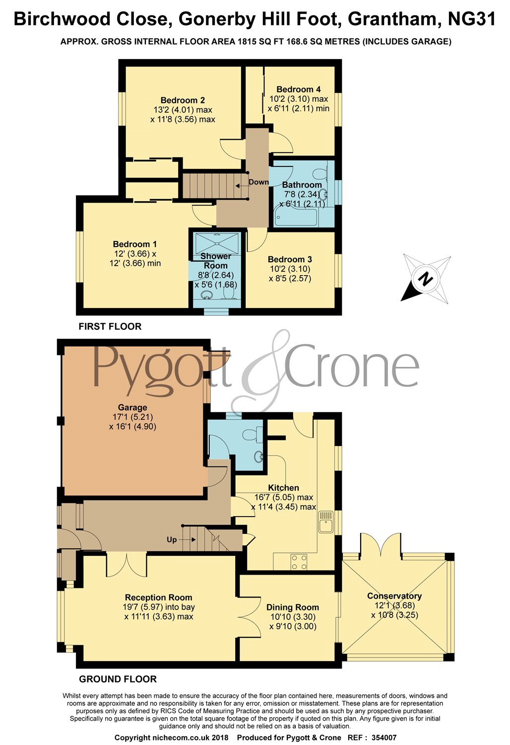 4 Bedrooms Detached house for sale in Birchwood Close, Gonerby Hill Foot NG31