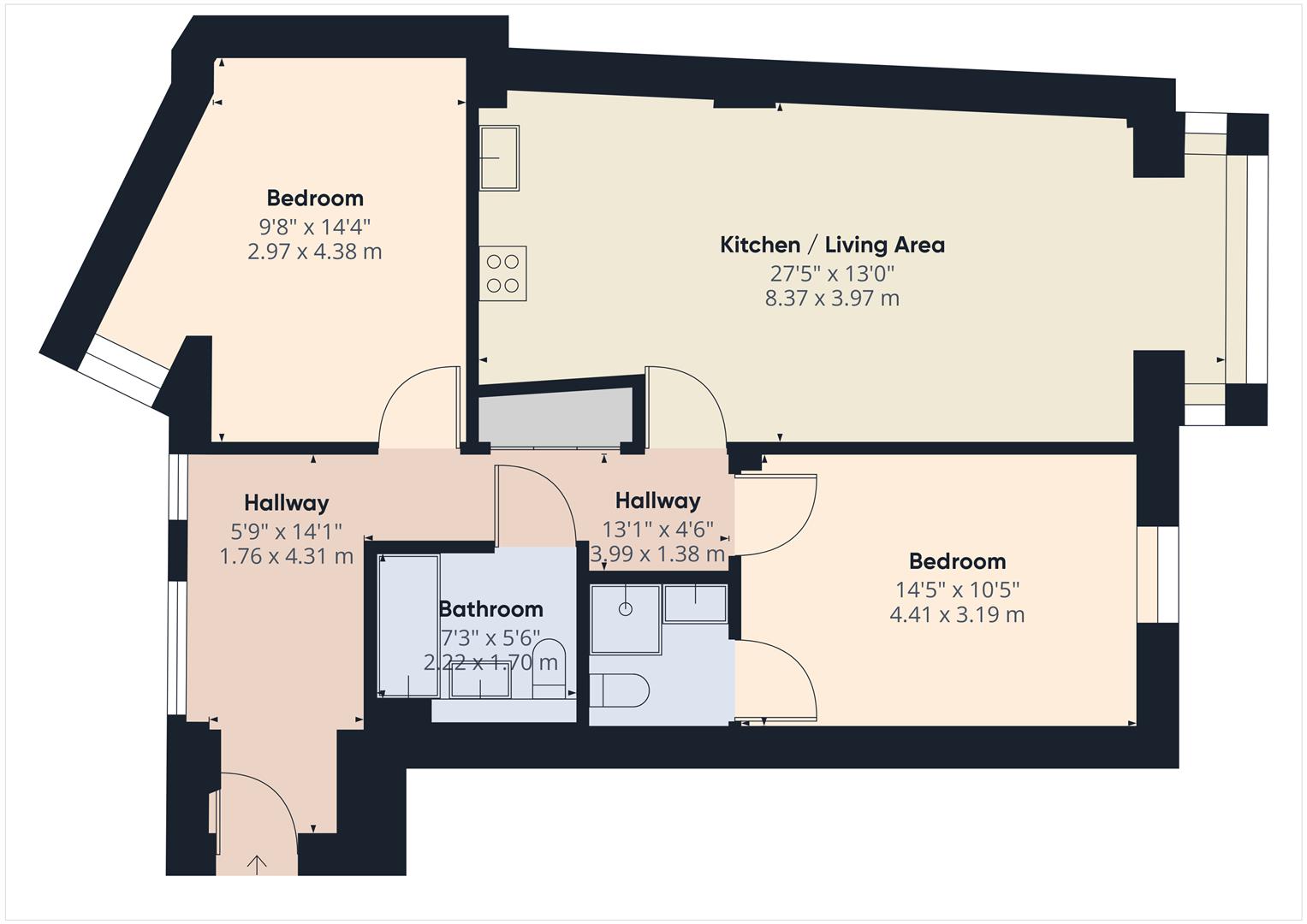 26, Freedom Quay, Hull floorplan