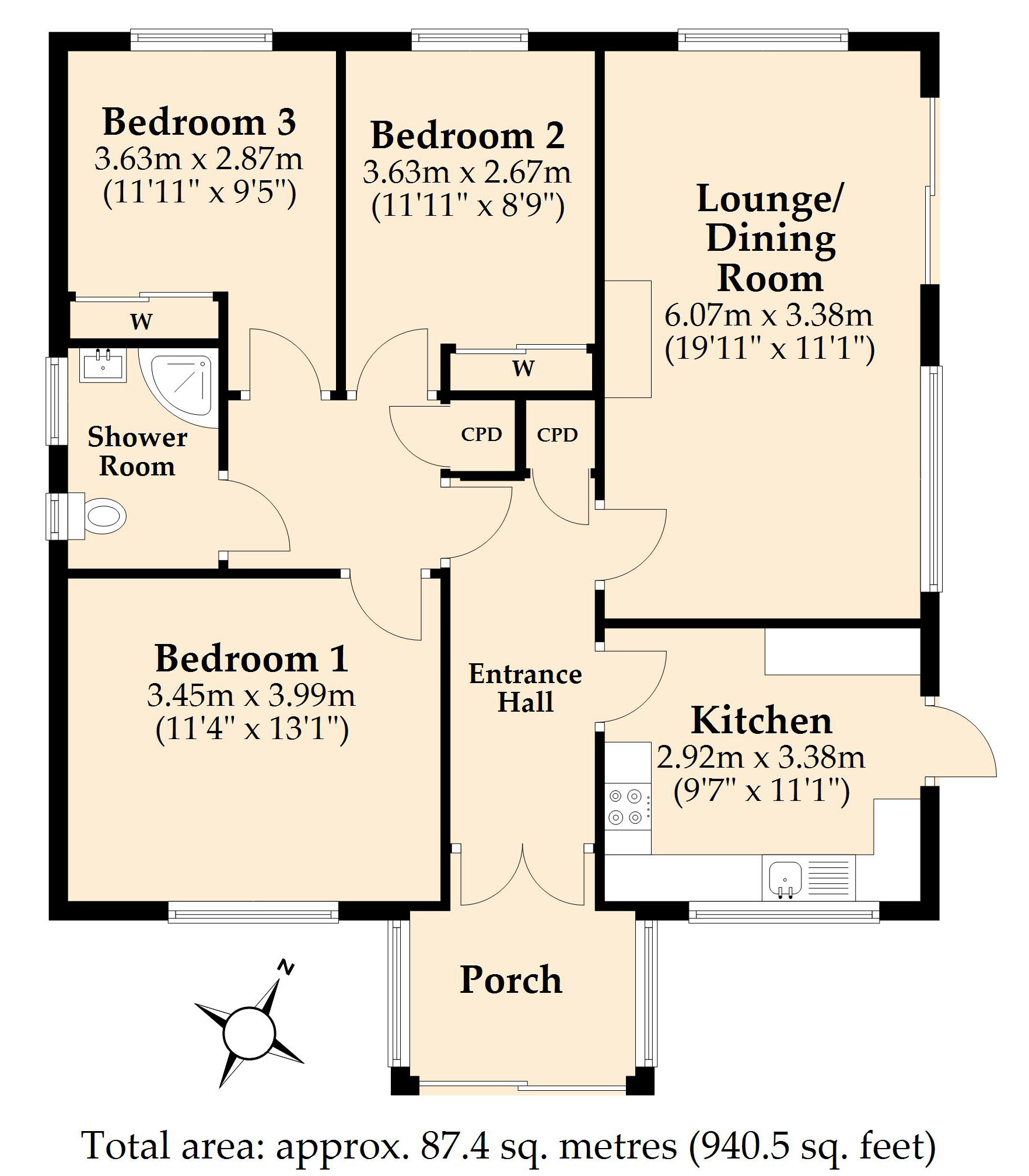 112, Uplands Road, Ferndown floorplan