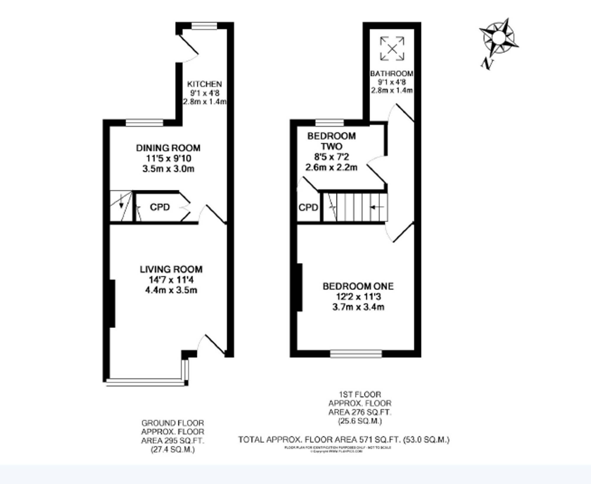 4 Willow Grove, Harrogate floorplan