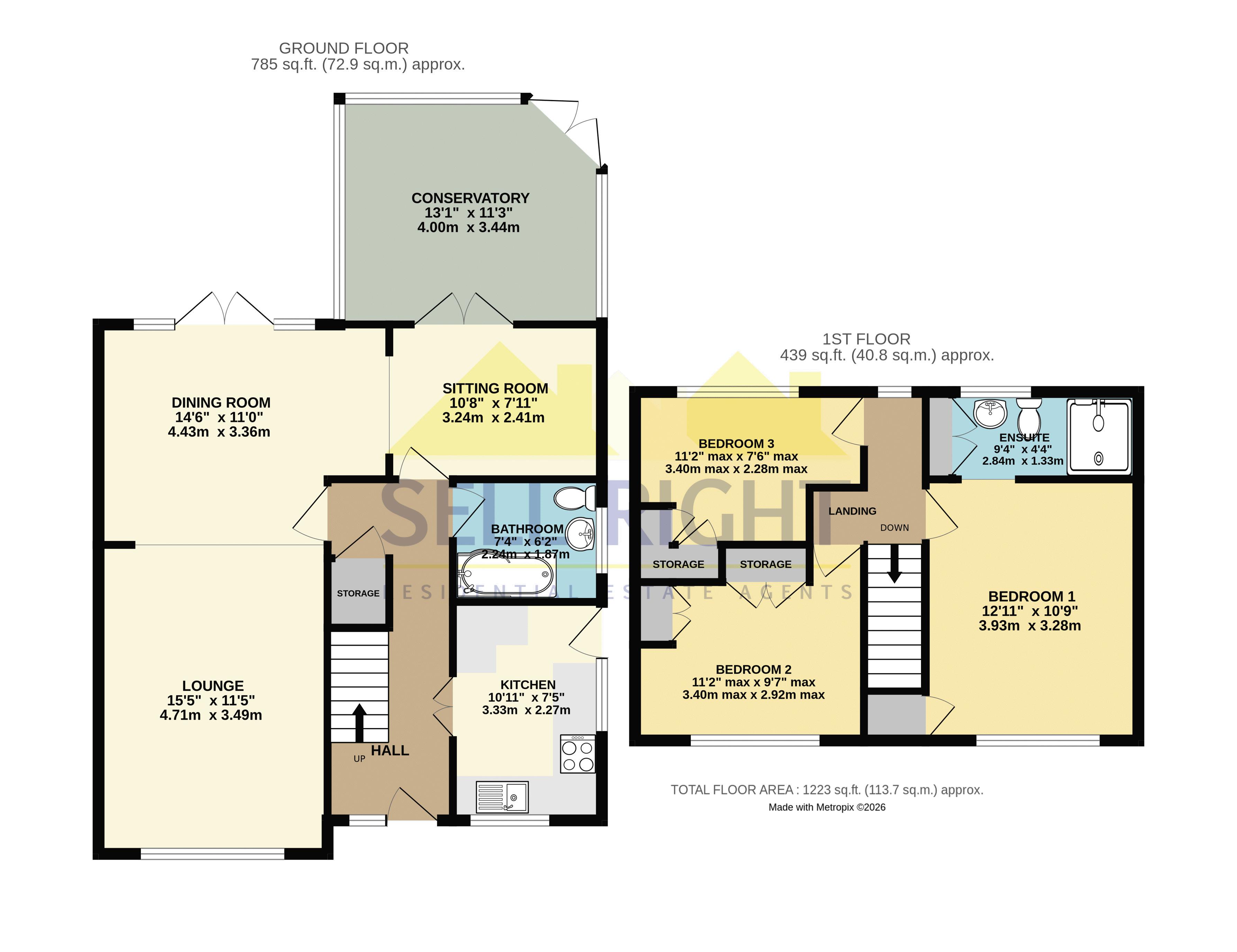 10, Whiterock Drive, Pontypridd floorplan