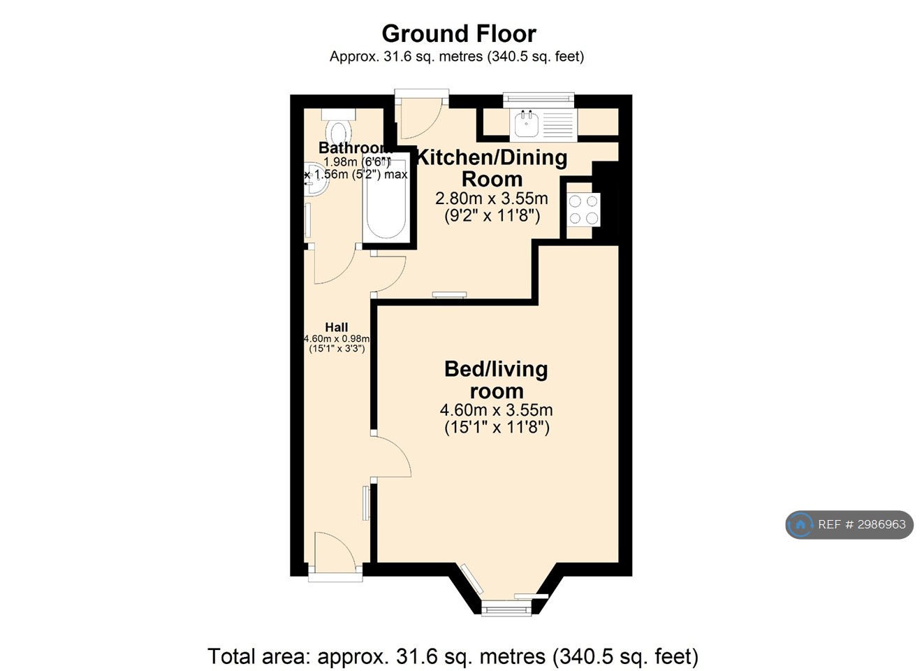 C Brandon Street, Gravesend floorplan