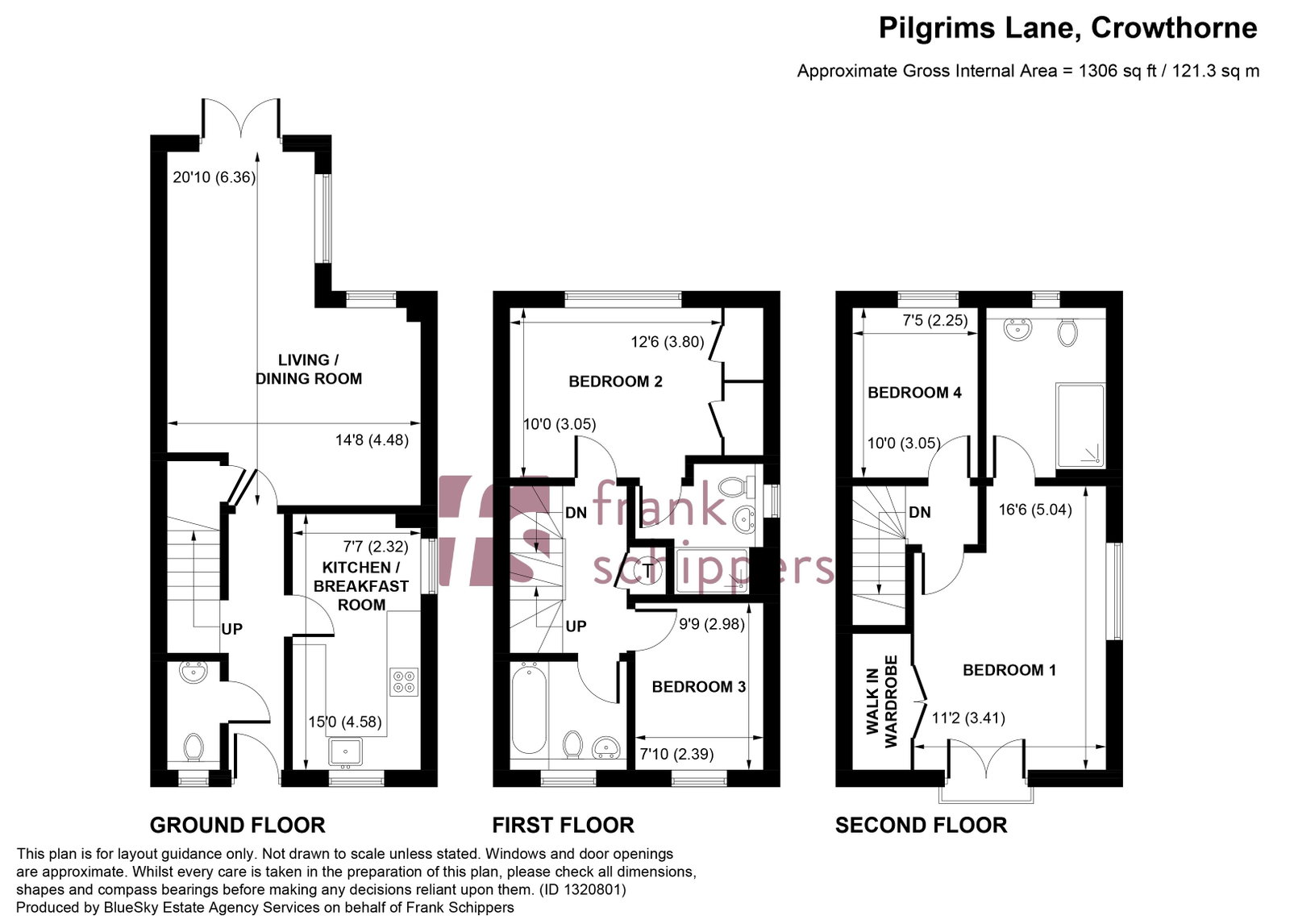 16, Pilgrims Lane, Crowthorne floorplan