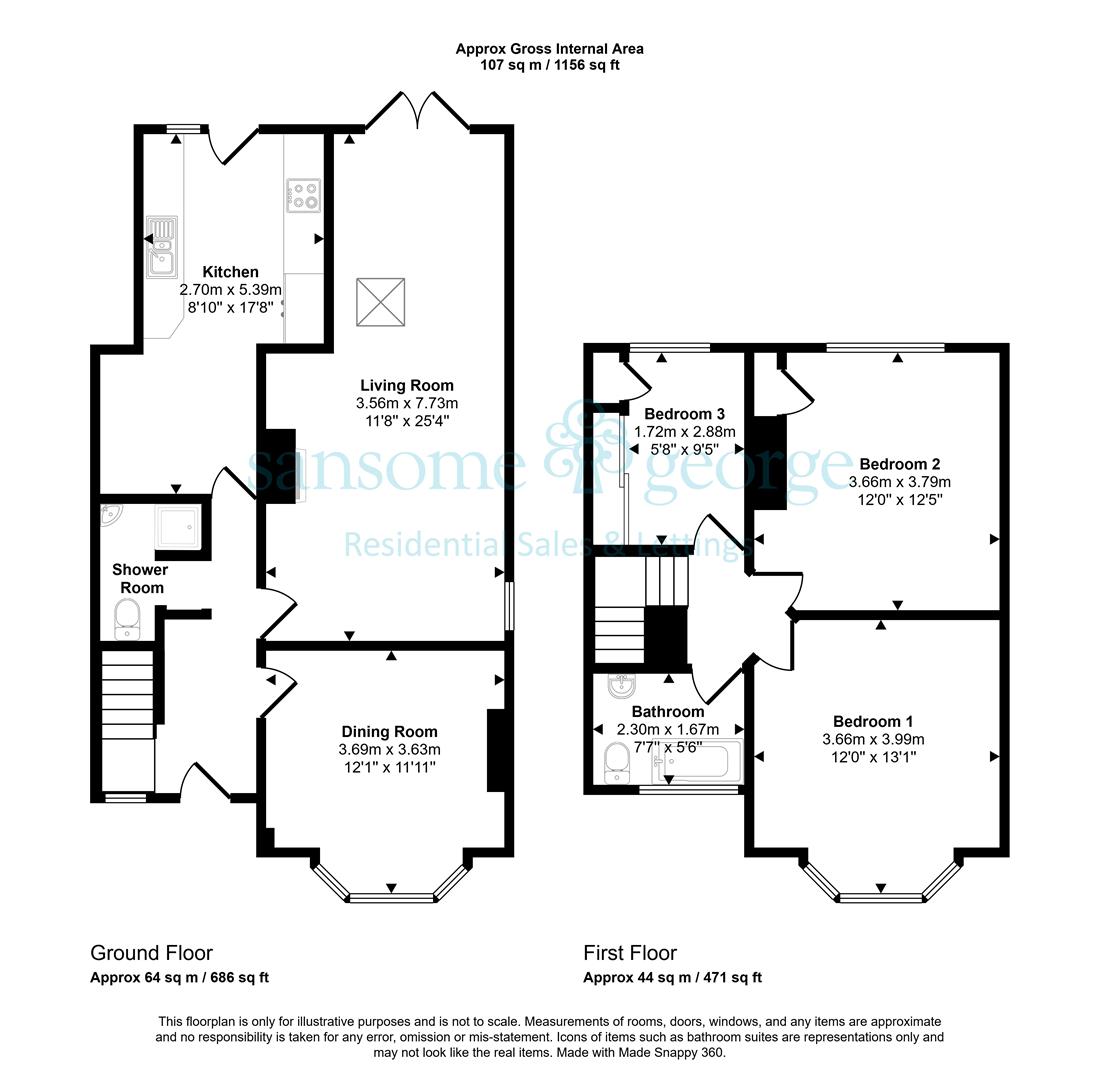 15, Beechwood Avenue, Reading floorplan