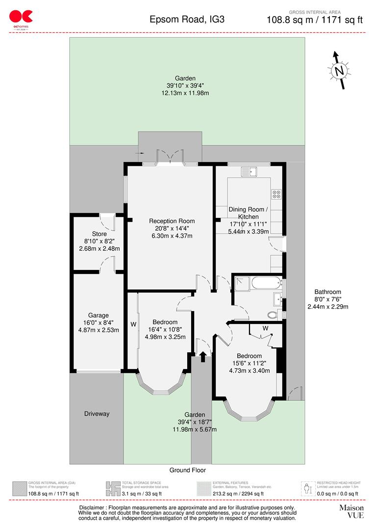 27, Epsom Road, Seven Kings floorplan