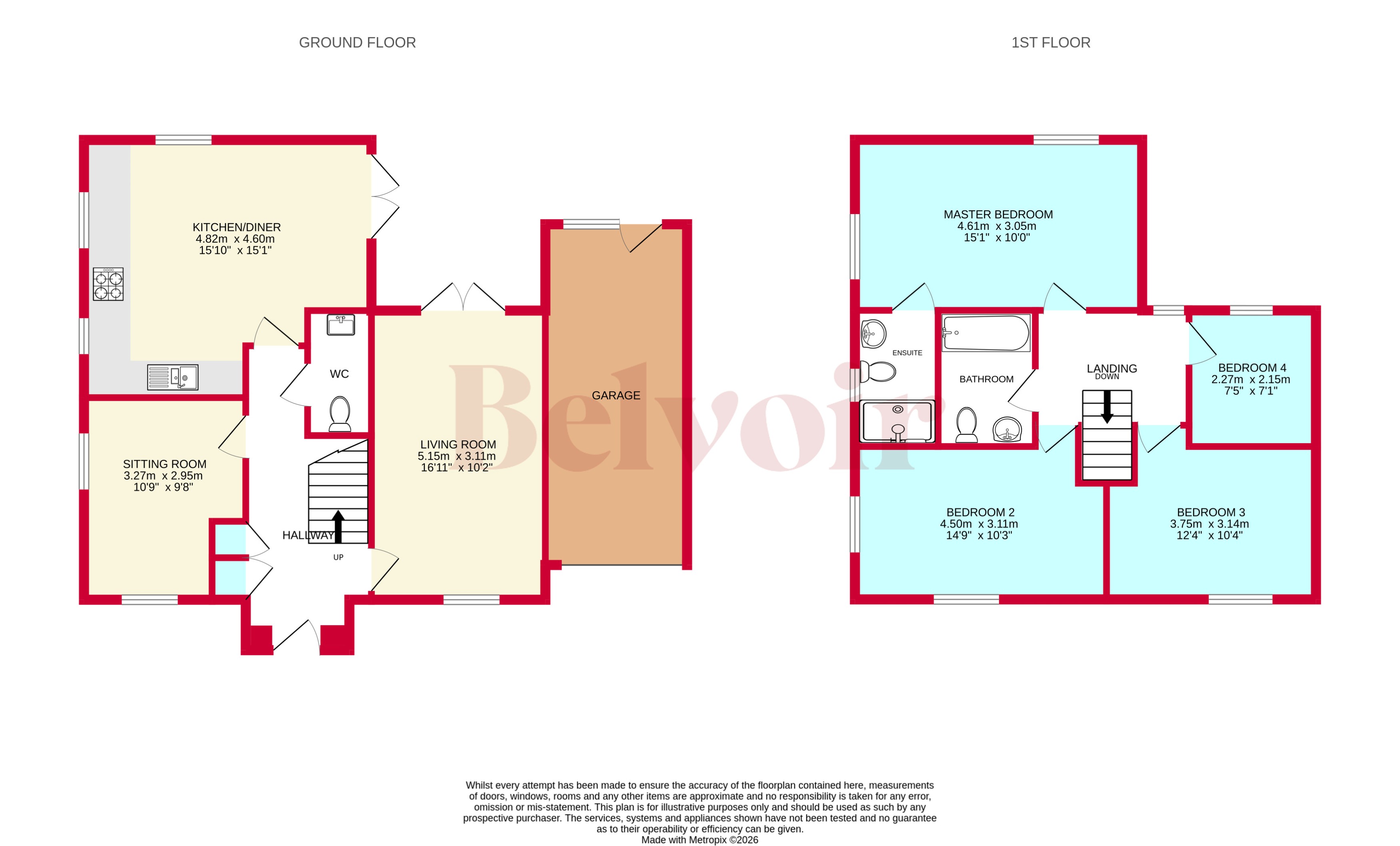6, Walters Close, Cannock floorplan