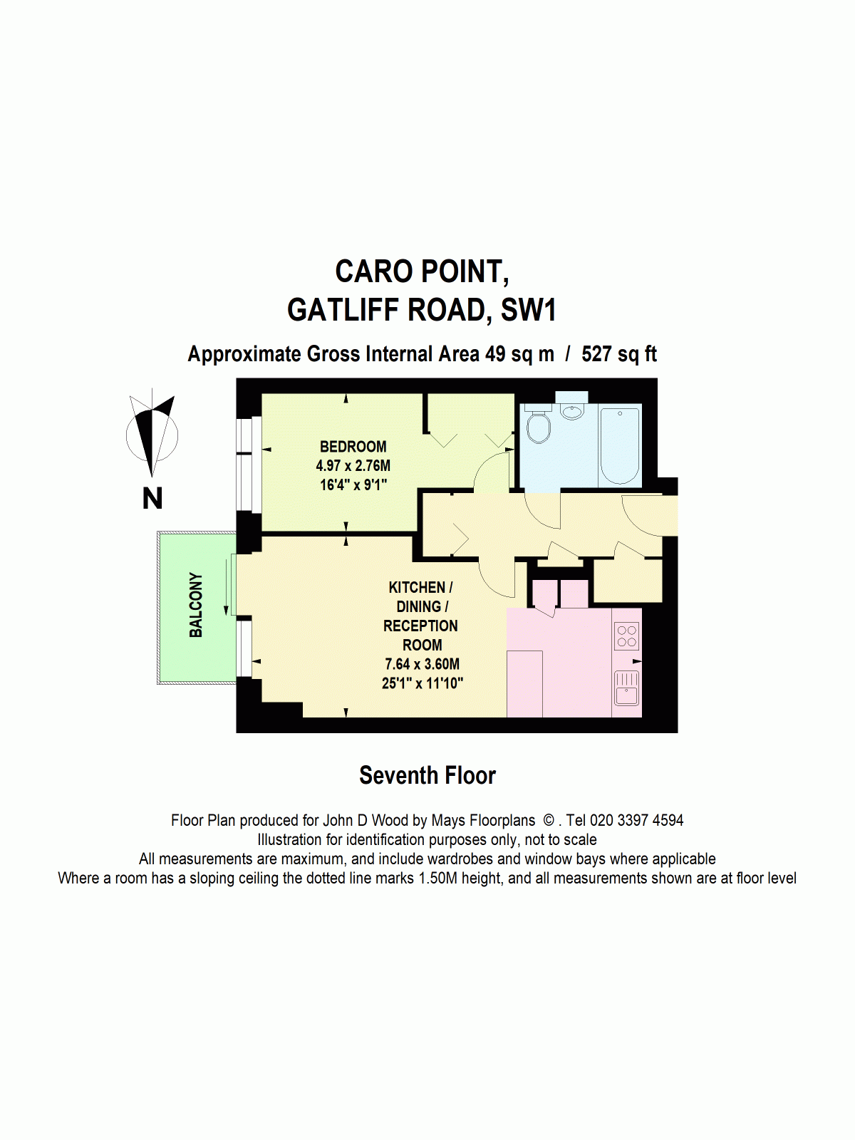Apartment 54,, Caro Point, London floorplan