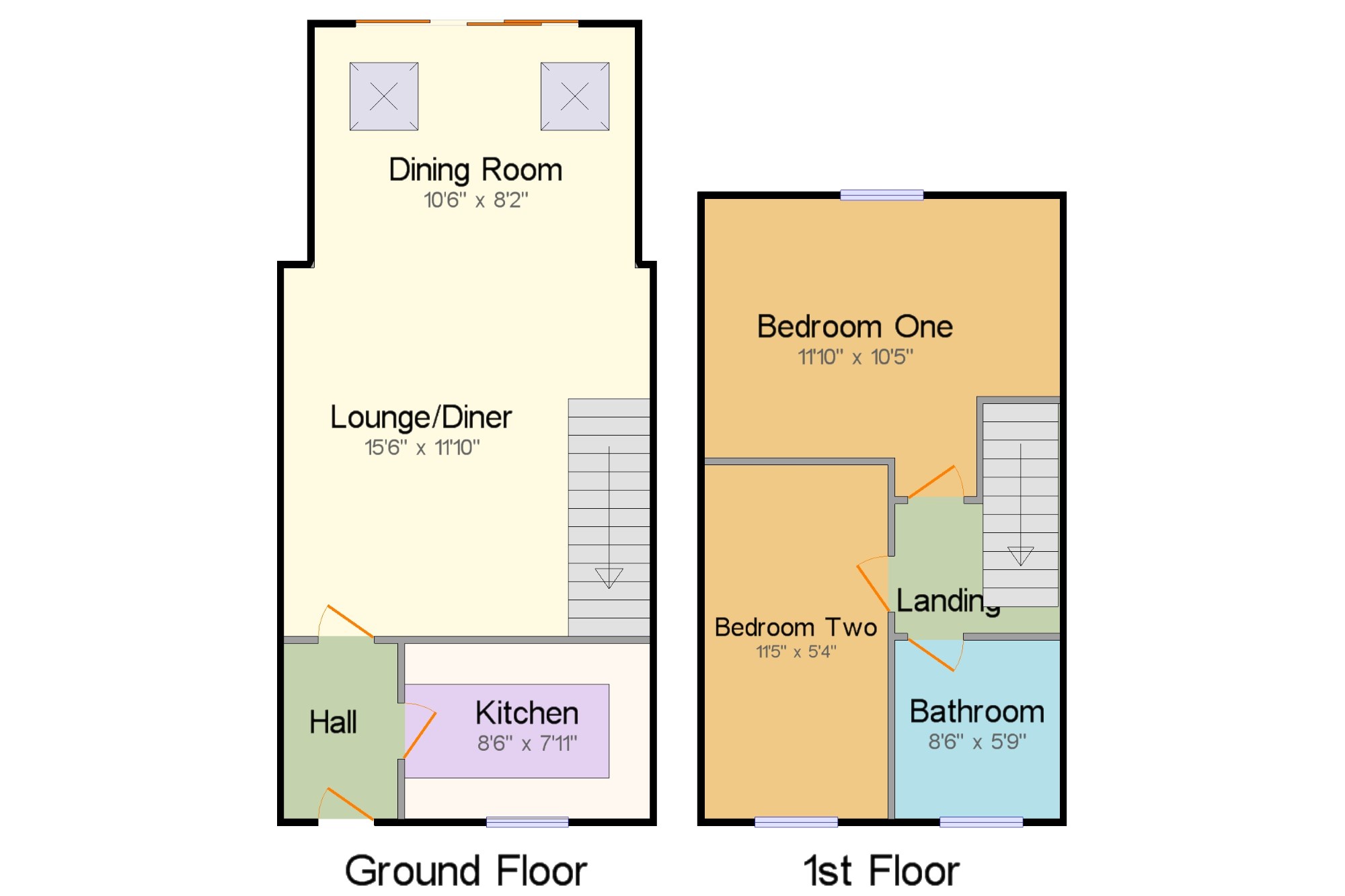 2 Bedrooms Terraced house for sale in Friday Wood Green, Colchester CO2