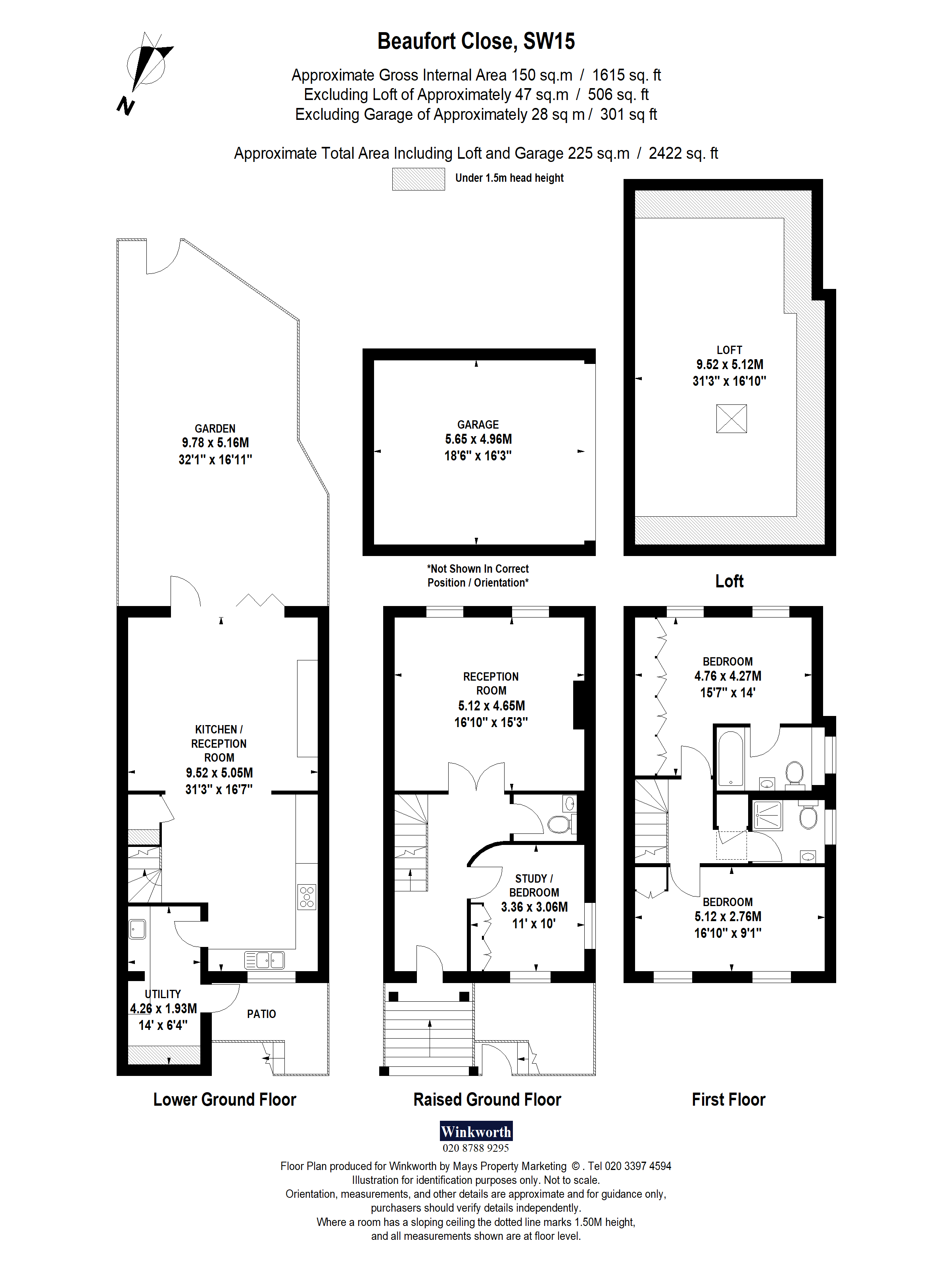 36, Beaufort Close, London floorplan