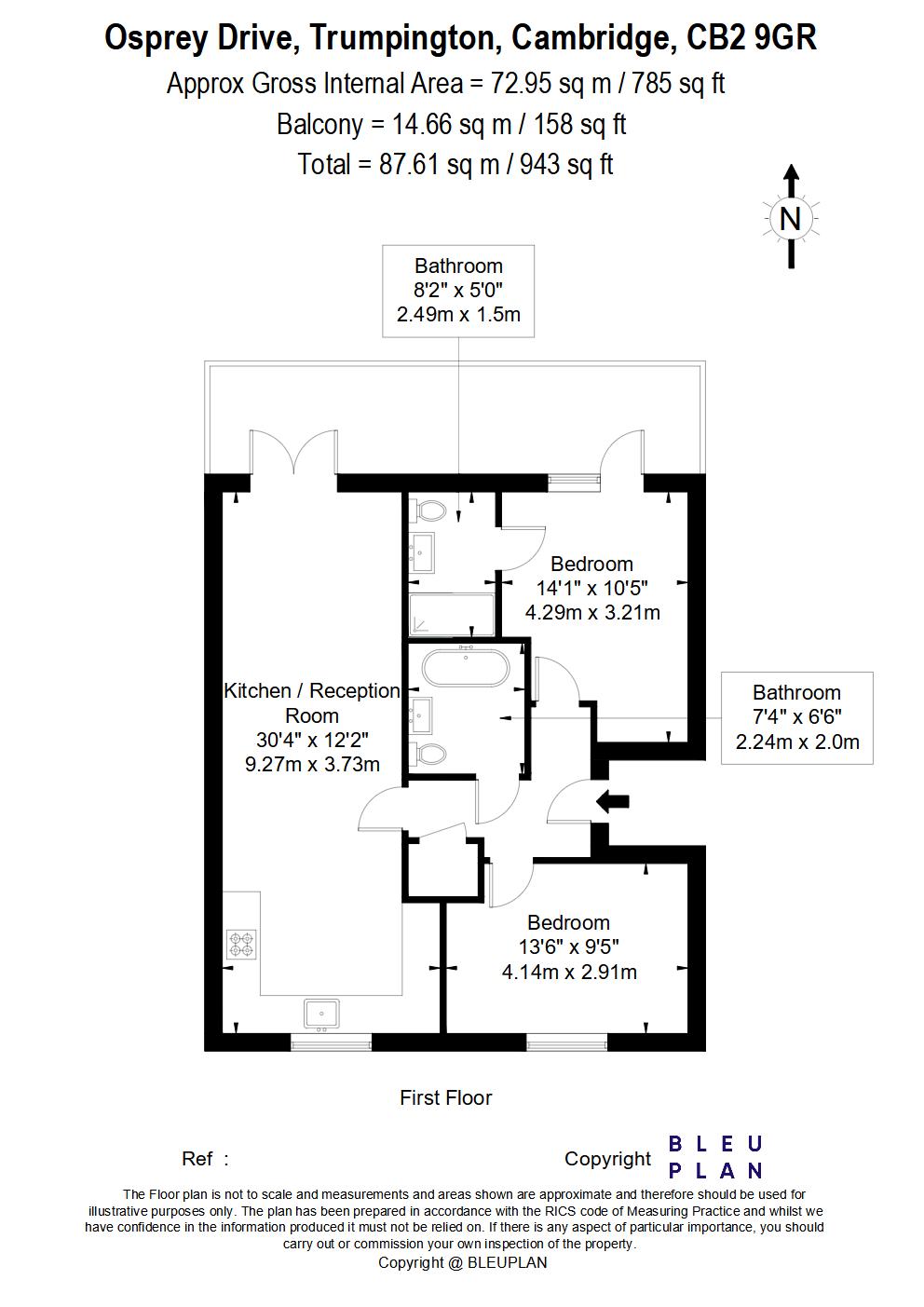 Osprey Drive, Cambridge floorplan