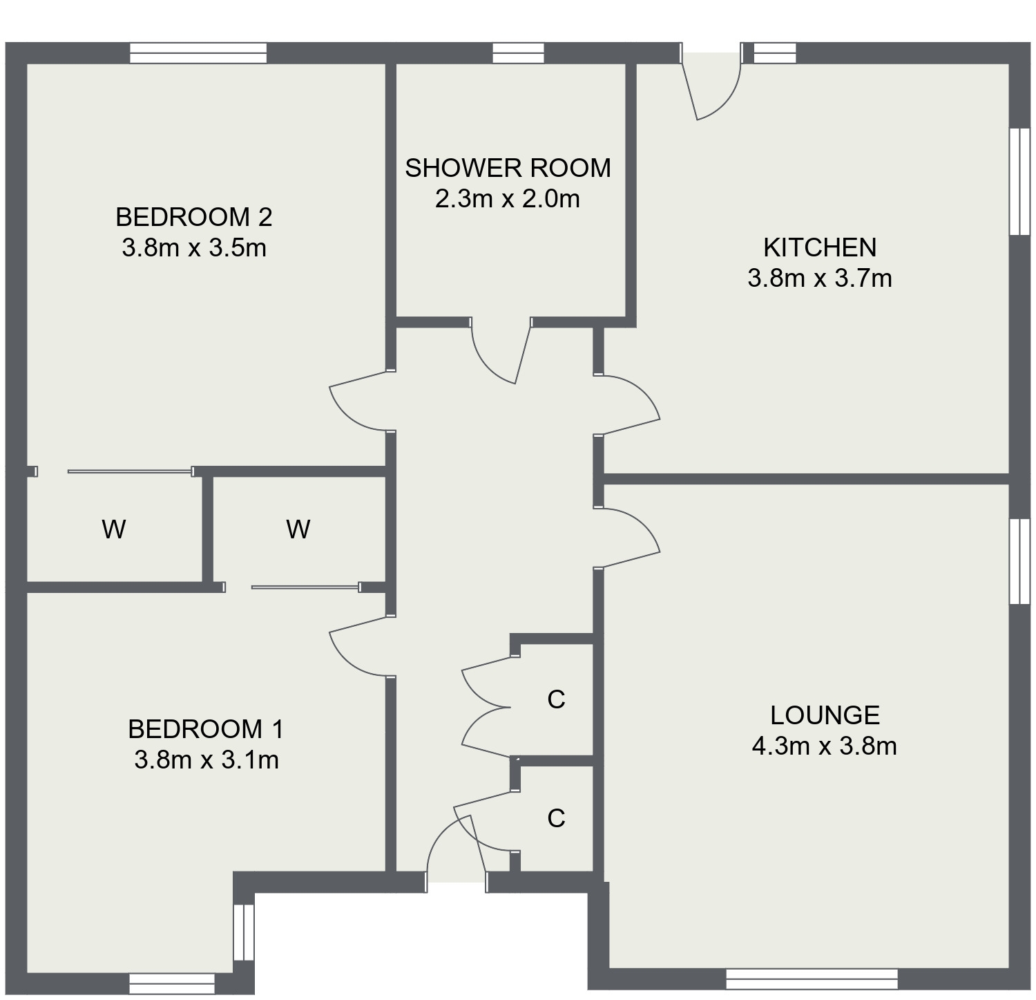 51 Nairnside Road, Balornock, Glasgow G21, 2 bedroom terraced bungalow
