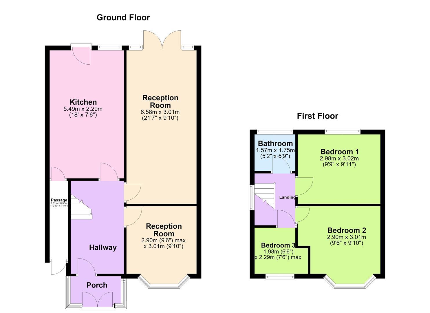 98, Charlbury Crescent, Birmingham floorplan