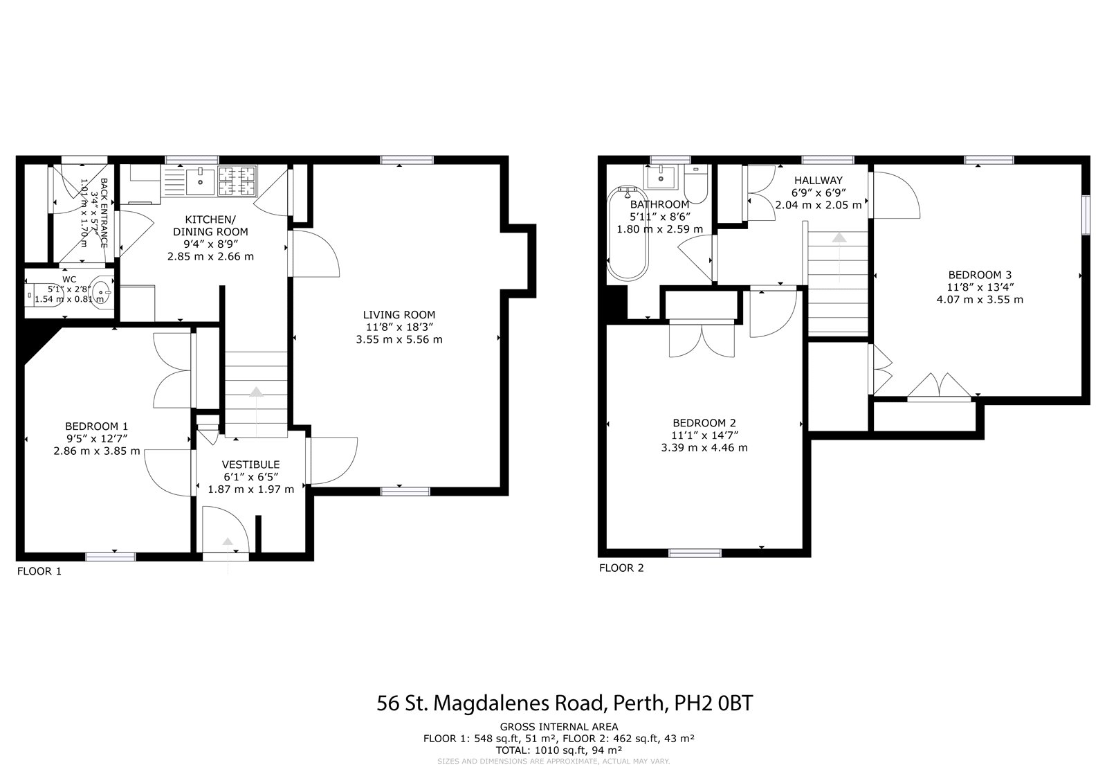 St. Magdalenes Road, Perth PH2, 3 bedroom semidetached house for sale