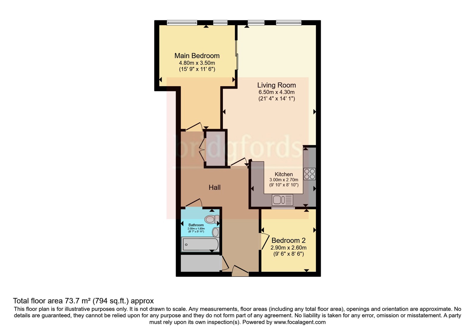 Flat 503, 25, Church Street, Greater Manchester floorplan