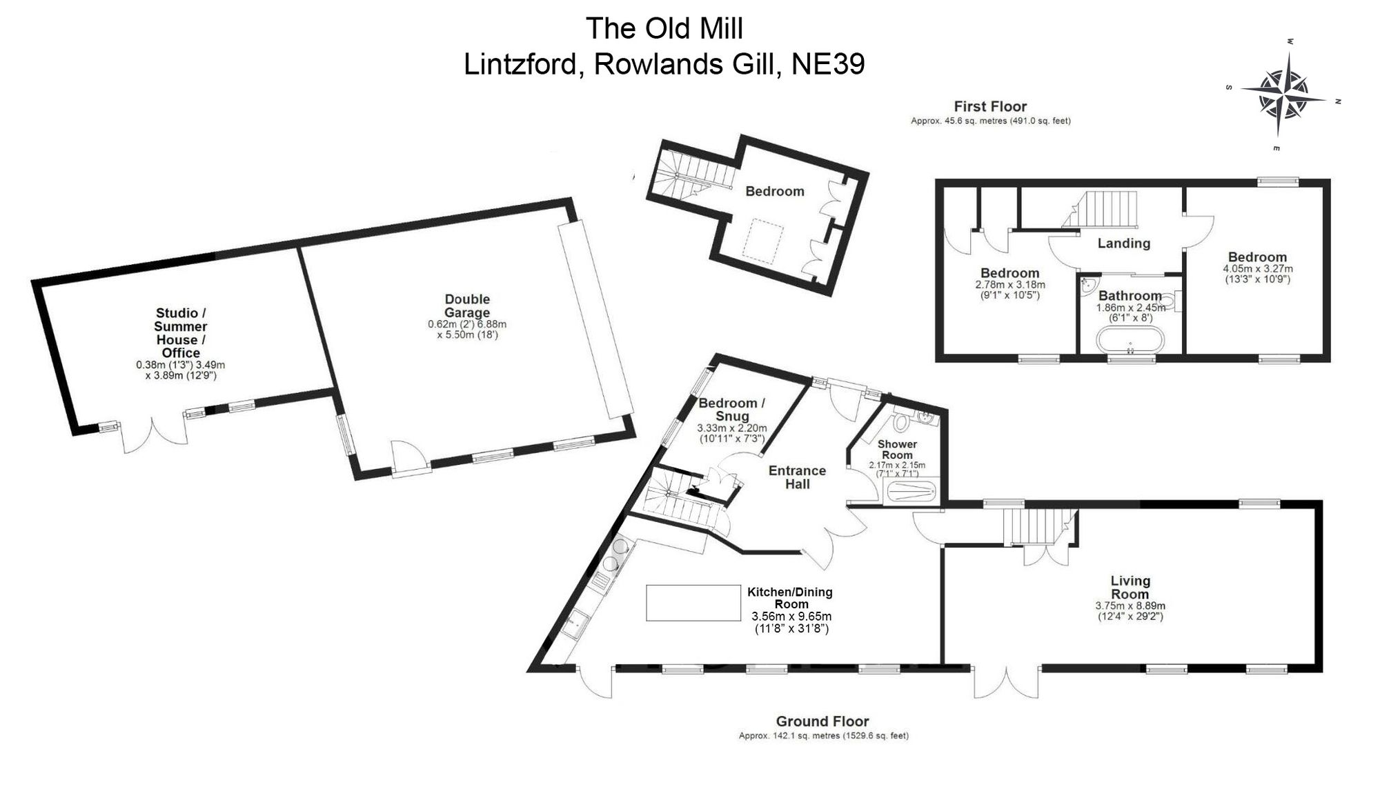 The Old Mill, Rowlands Gill floorplan