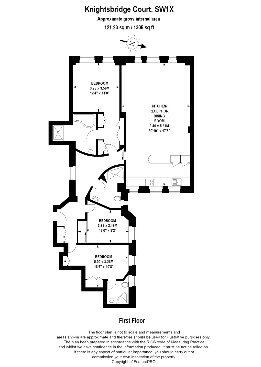 3 Bedrooms Flat to rent in Knightsbridge Court, 12 Sloane Street, London SW1X