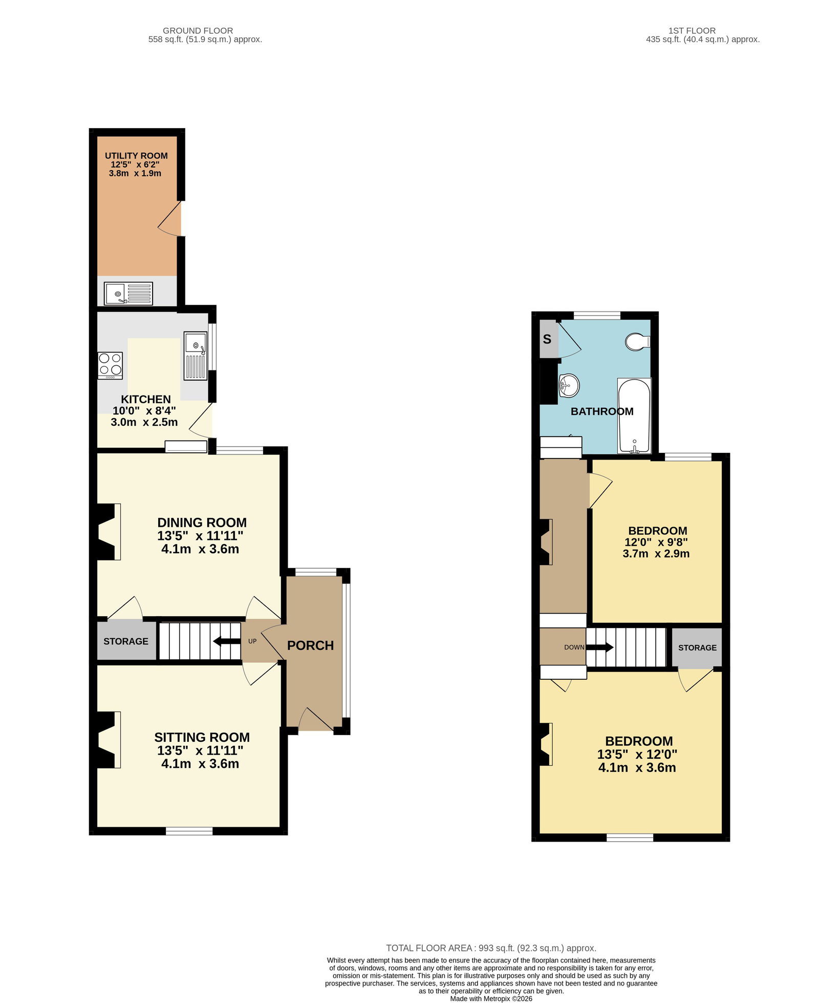 25, Queens Road, Malvern floorplan