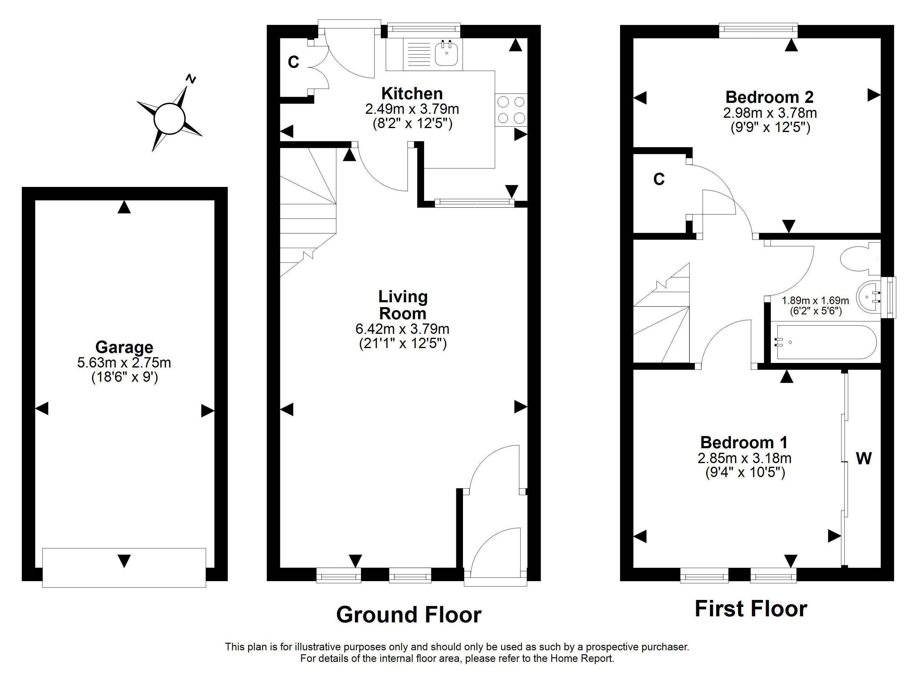 57, Harbour Place, Dalgety Bay floorplan