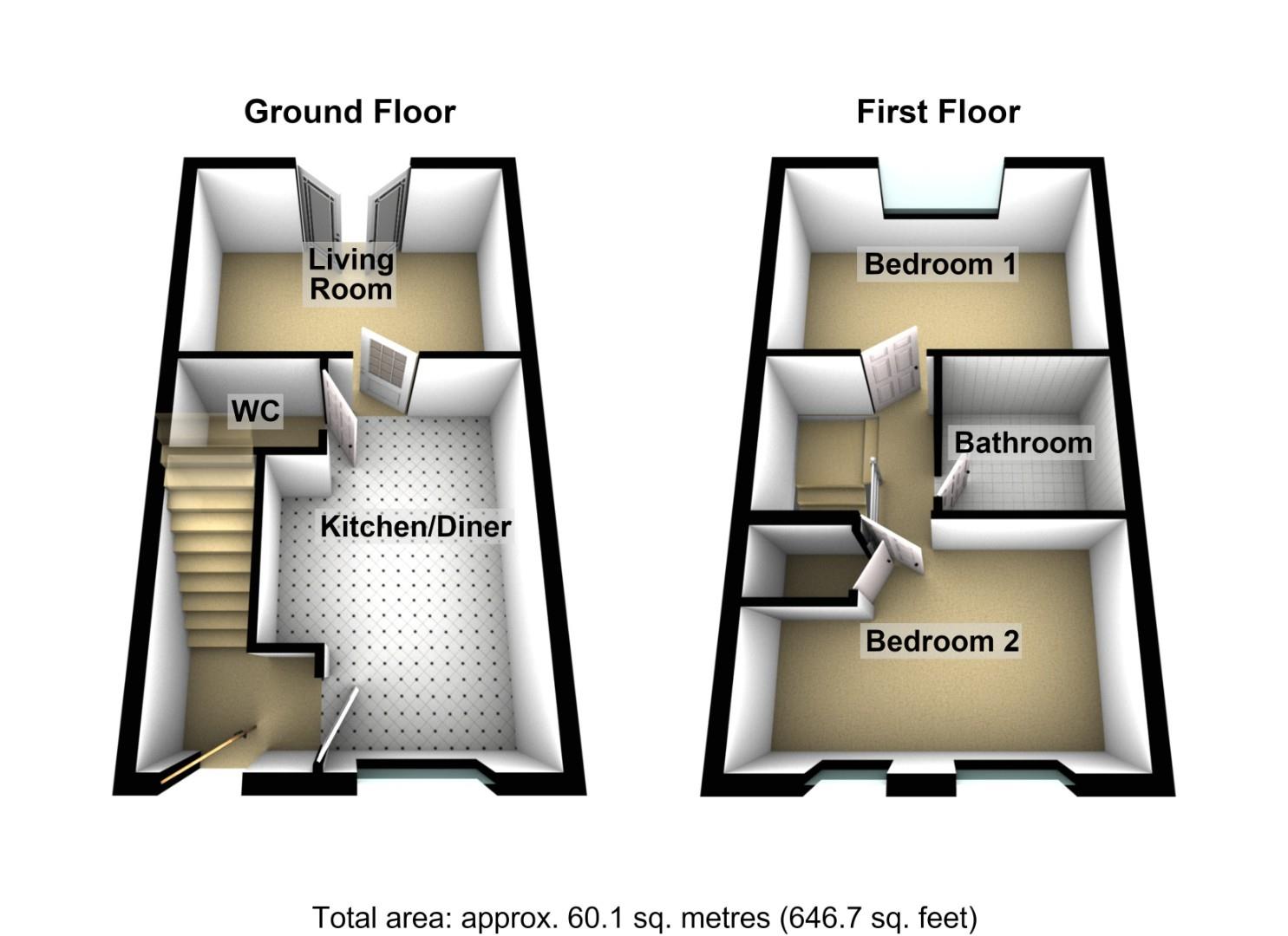 35, Willow Way, Morpeth floorplan