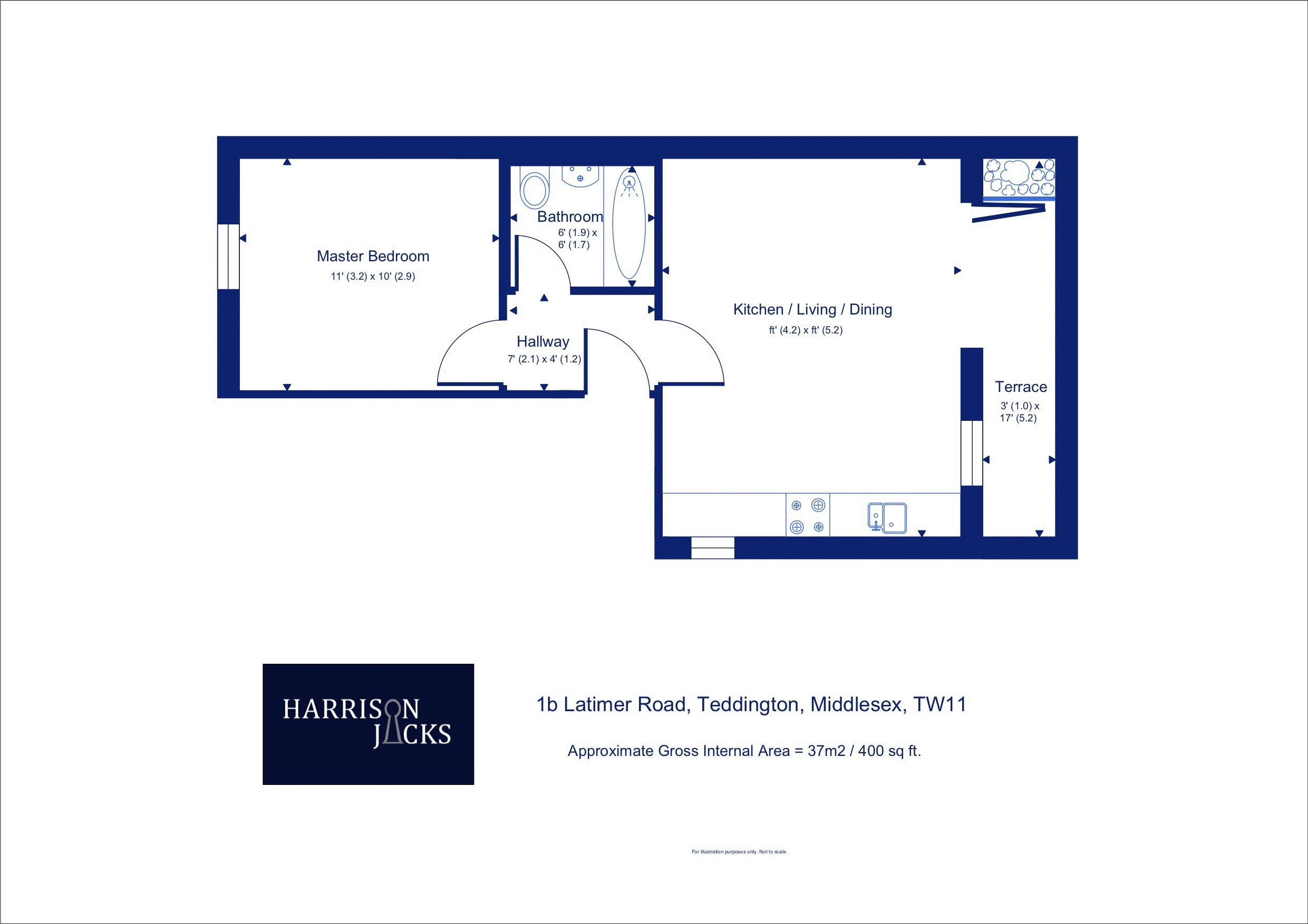 1 Bedrooms Flat to rent in Latimer Road, Teddington TW11