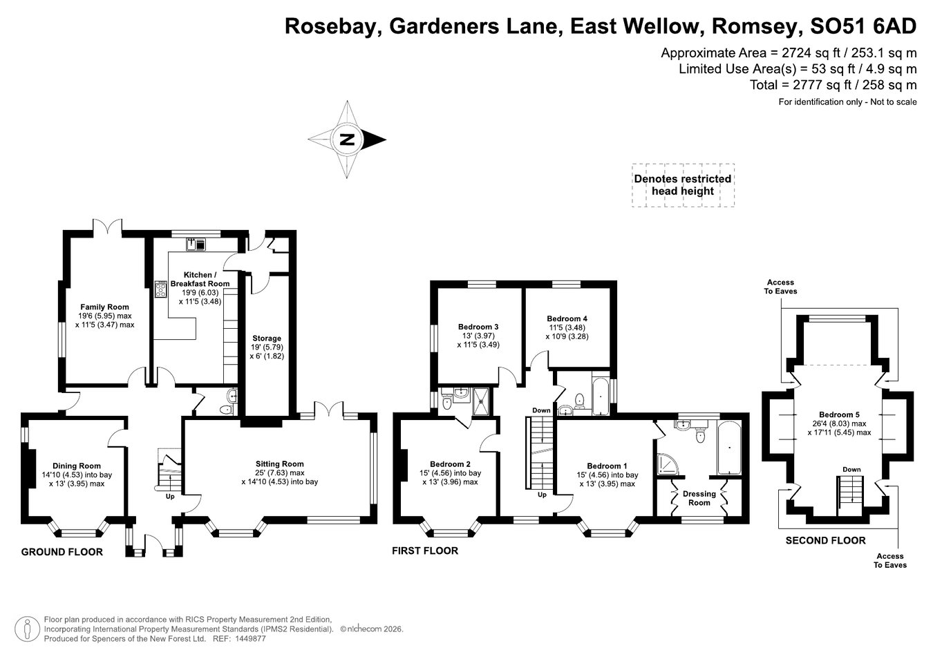 Rosebay, Gardeners Lane, Romsey floorplan