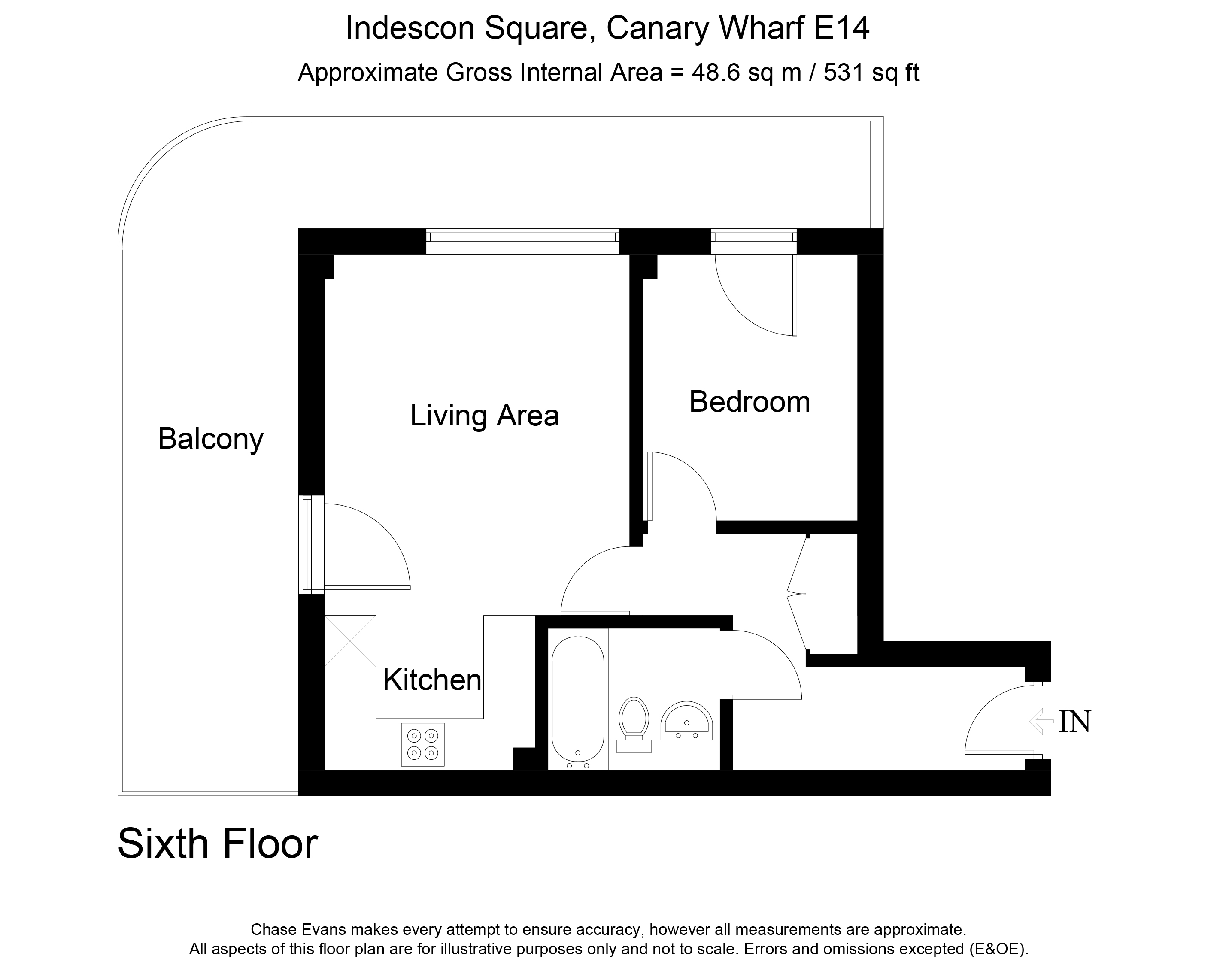 1 Bedrooms Flat to rent in Indescon Square, Canary Wharf, London E14