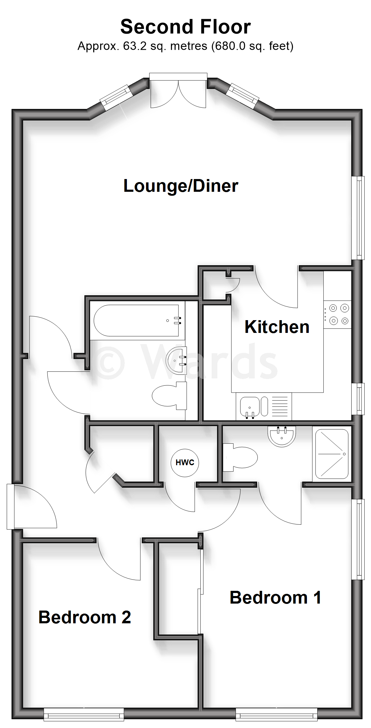 1, Stanley Court, Gillingham floorplan