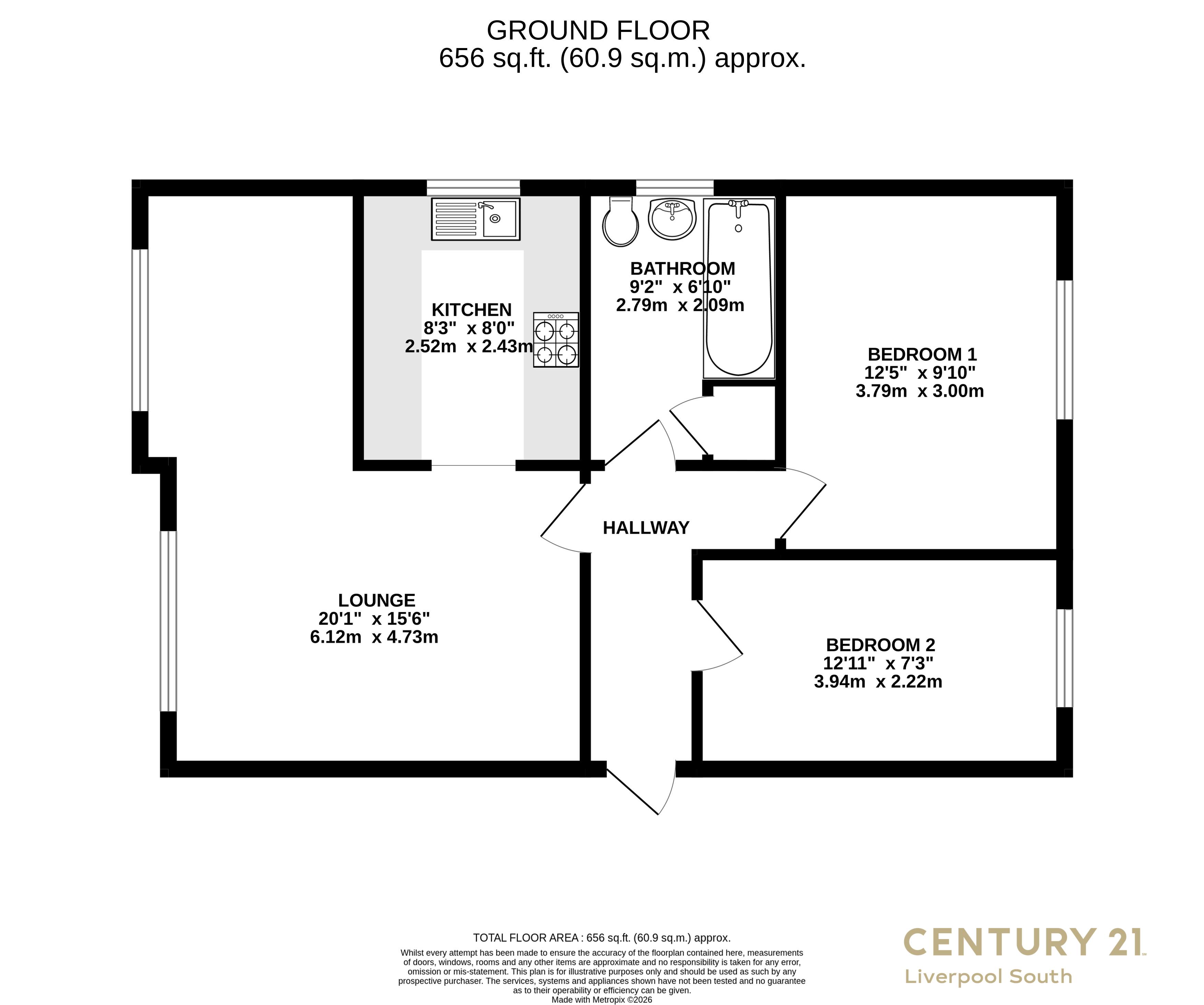 19, Woodsome Park, LIVERPOOL floorplan