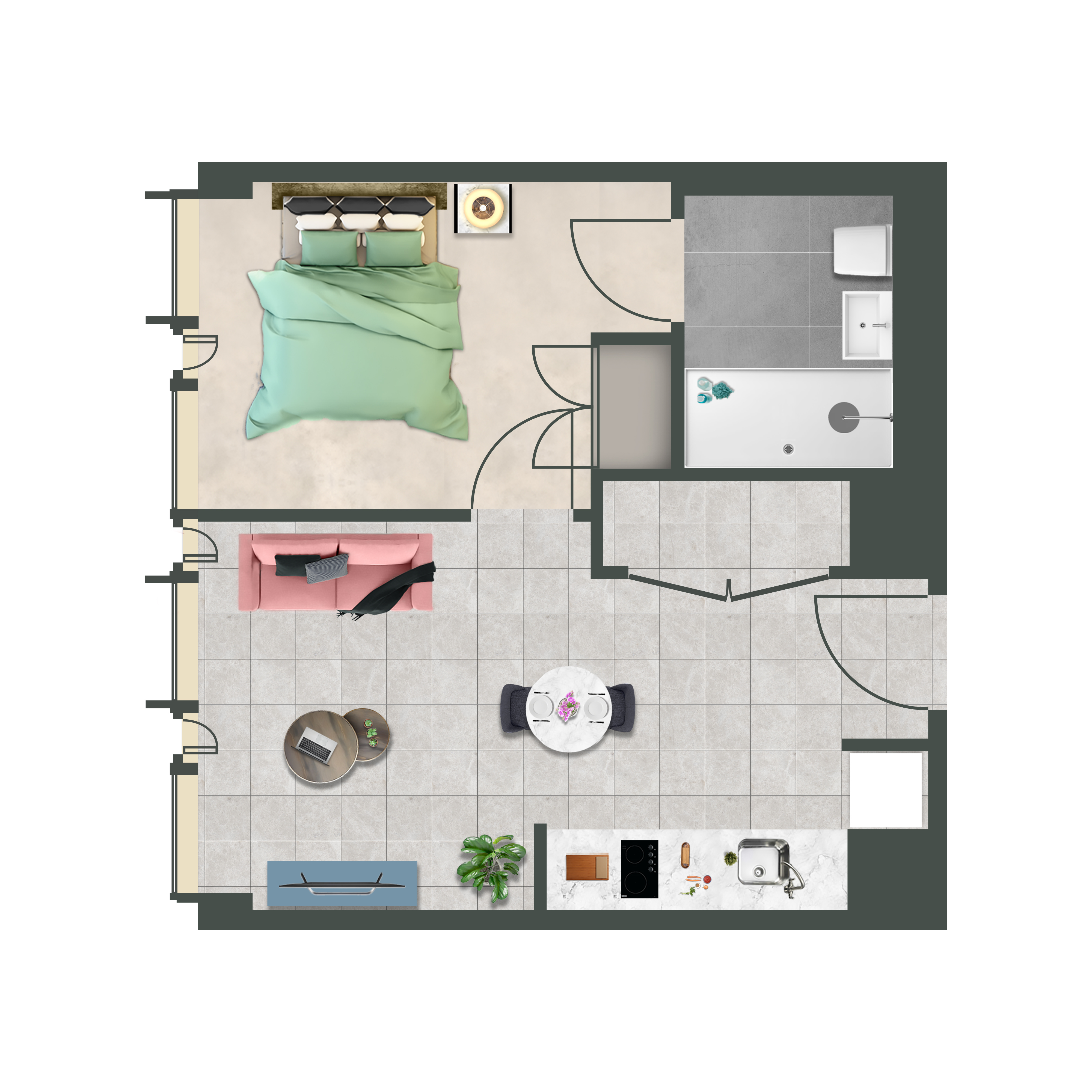 218 Broad Street, Birmingham floorplan